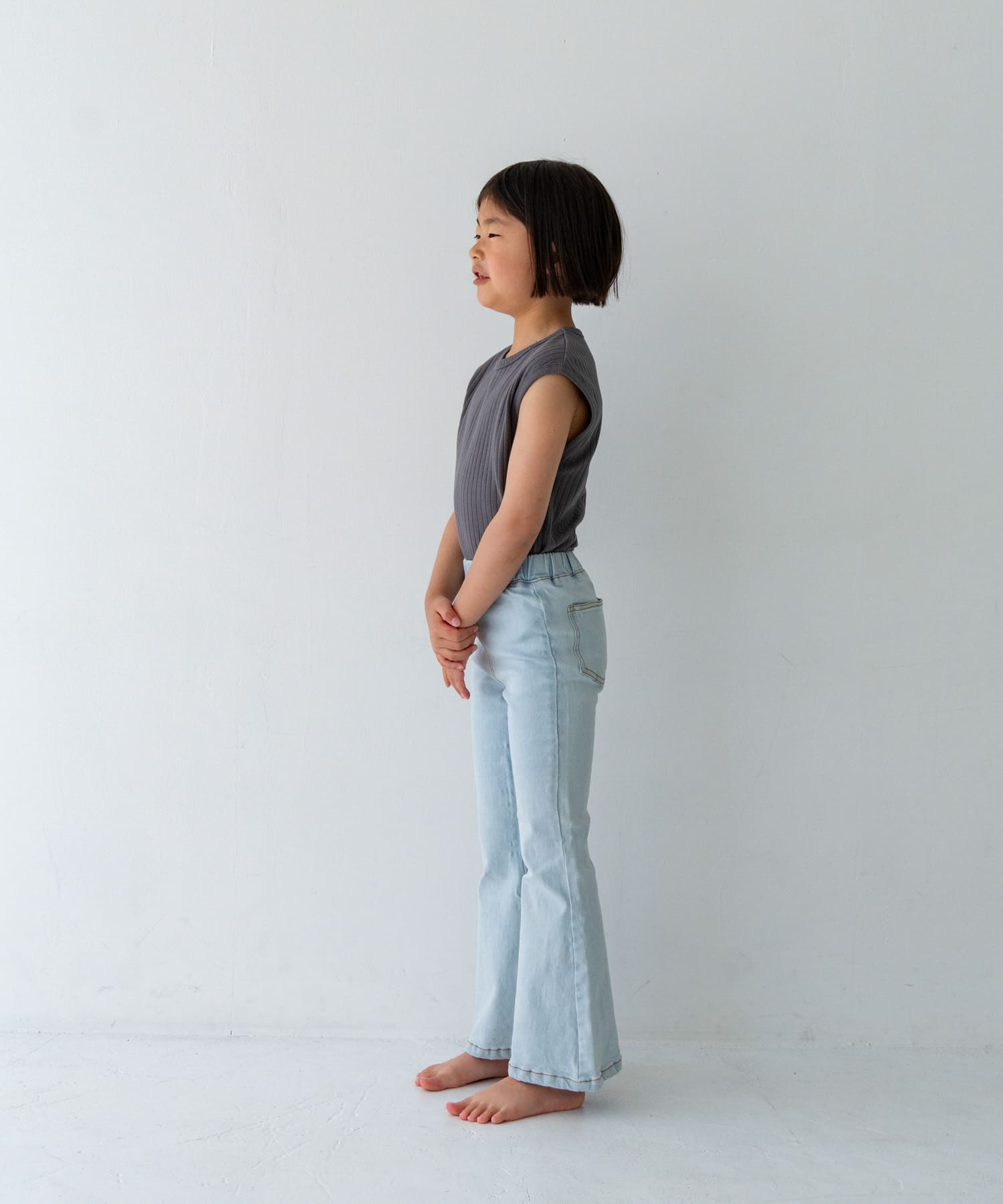 Pippi+Lotta　Flare denim(KIDS) Light XL