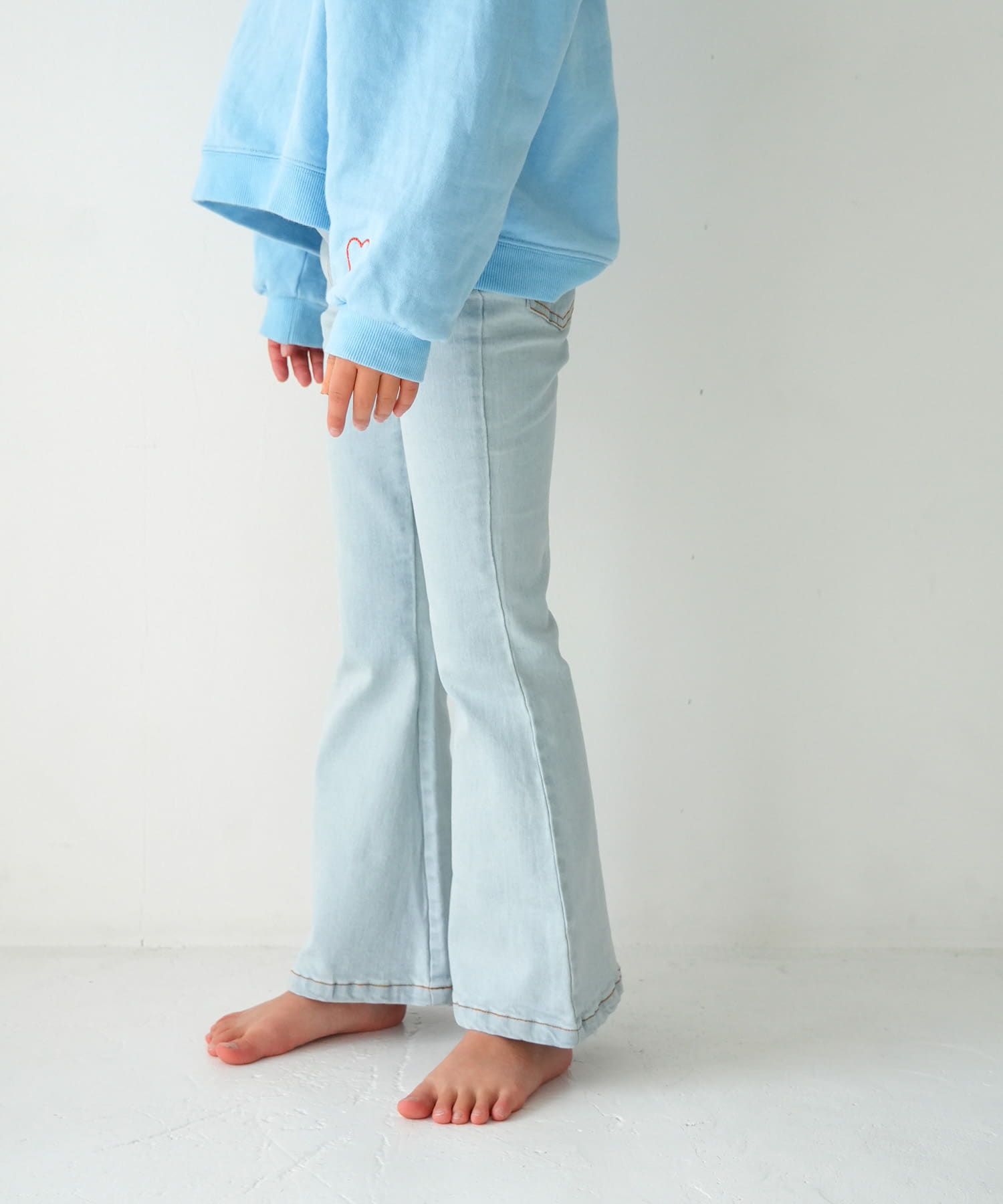 Pippi+Lotta　Flare denim(KIDS) Light XL