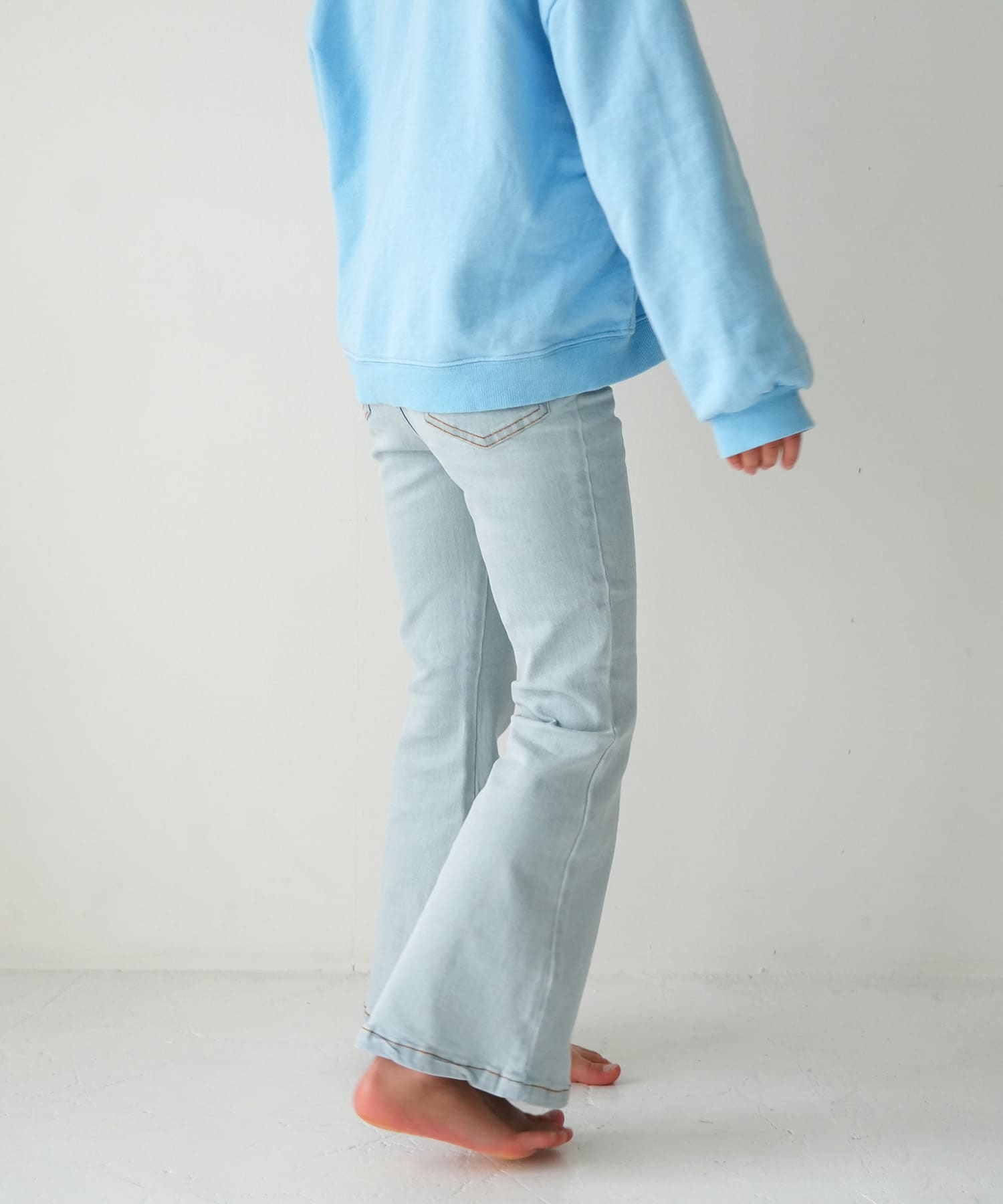 Pippi+Lotta　Flare denim(KIDS) Light XL