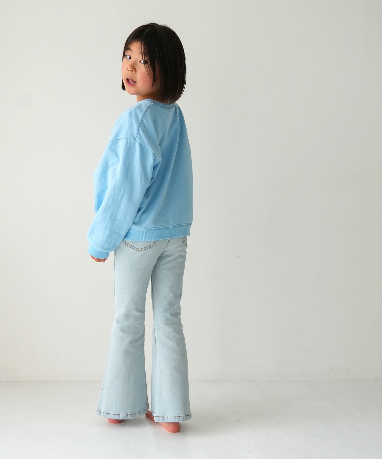 Pippi+Lotta　Flare denim(KIDS) Light XXL