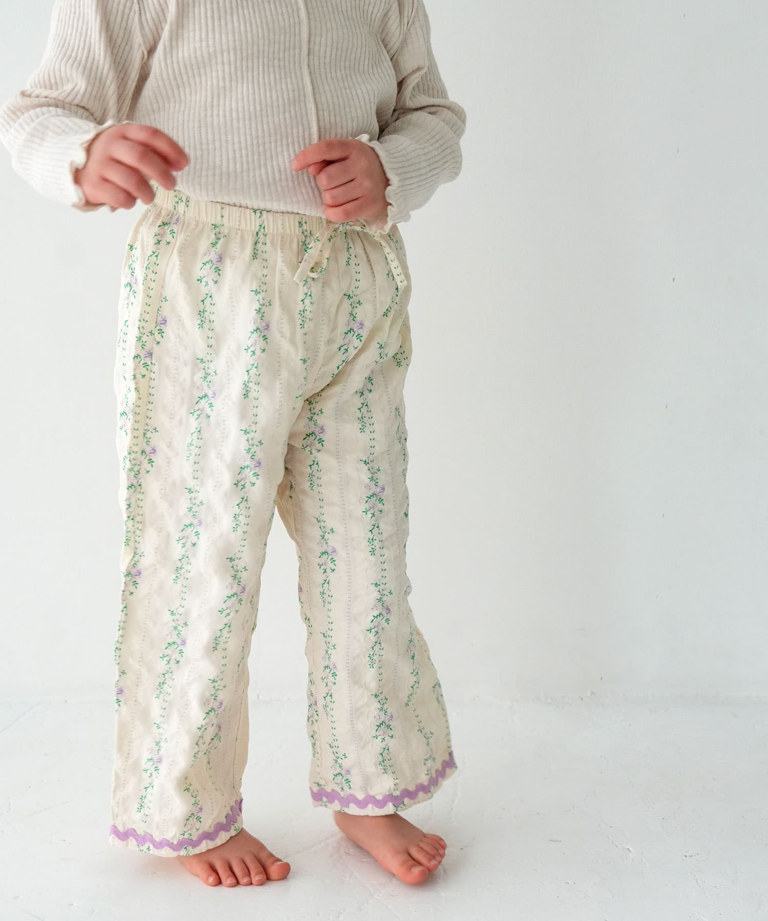 Pippi+Lotta　Flower long pants(KIDS)