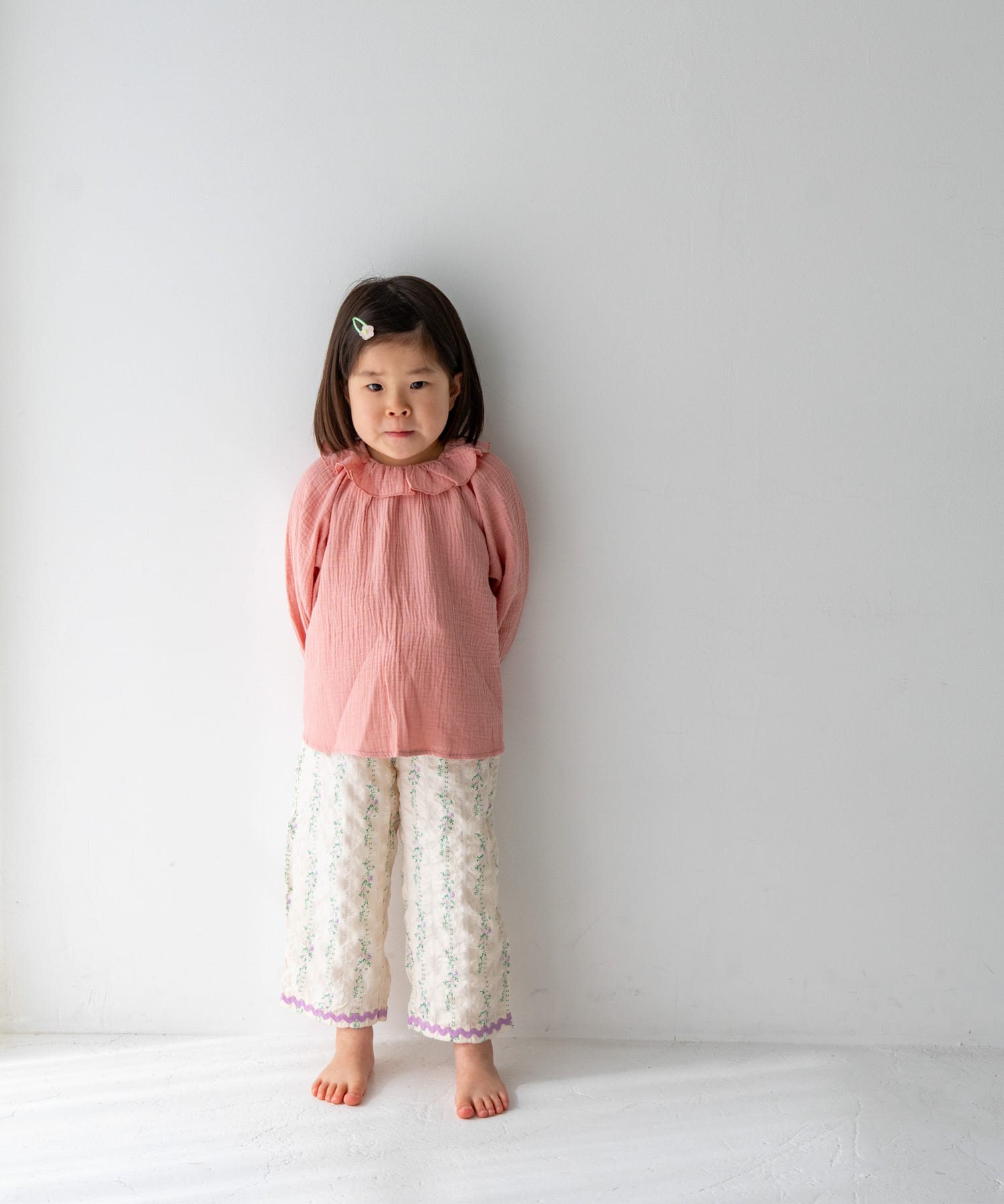 Pippi+Lotta　Flower long pants(KIDS) One L