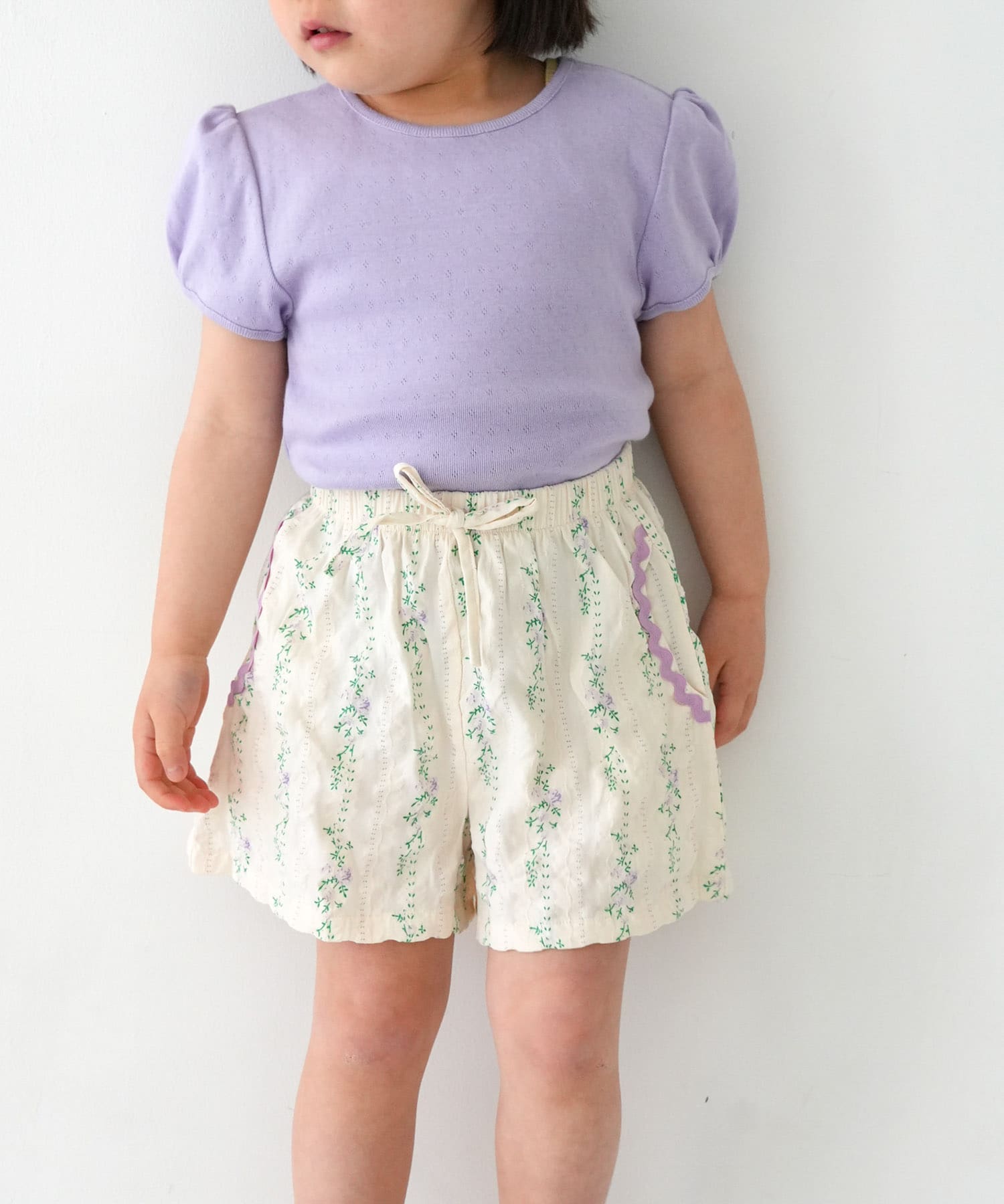 Pippi+Lotta　Flower short pants(KIDS)