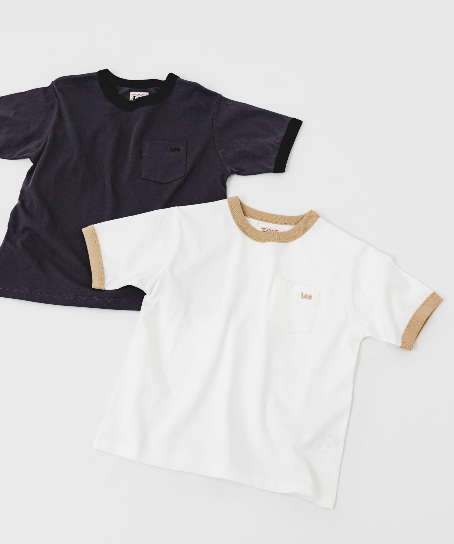『別注』Lee×DOORS　リンガーTシャツ(KIDS) ホワイト 130