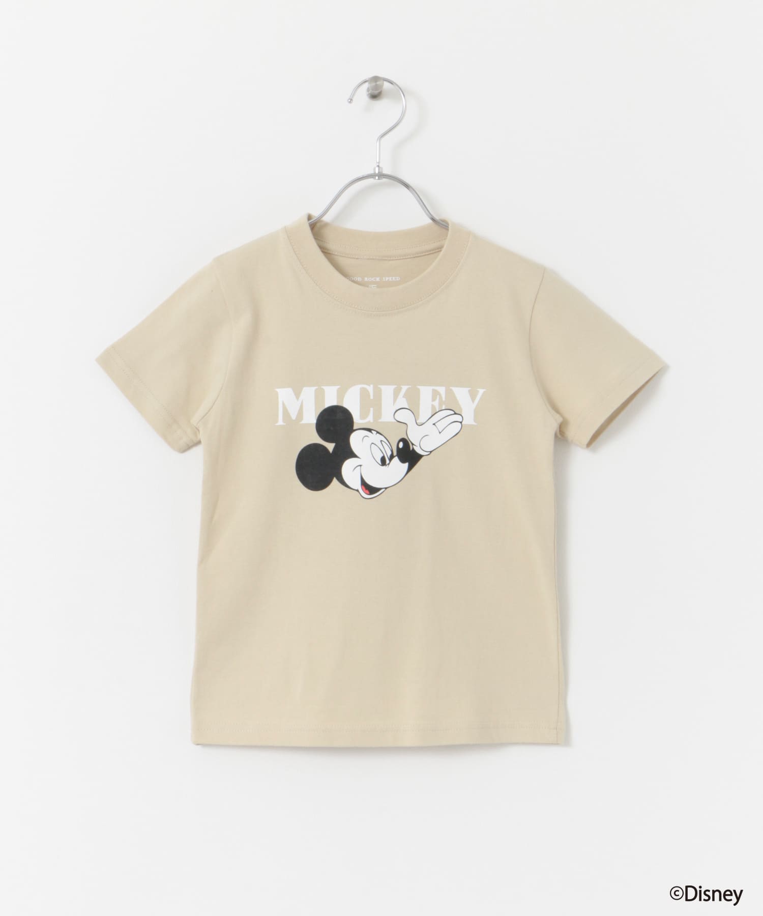 『別注』GOOD ROCK SPEED×DOORS　MICKEY/T-SHIRTS(KIDS) BEIGE 120