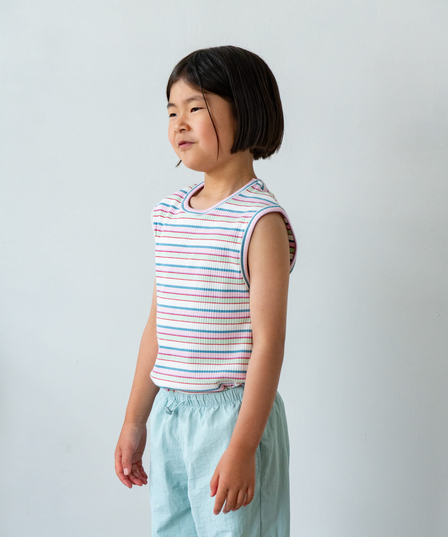 Pippi+Lotta　Multi stripe sleeveless(KIDS)