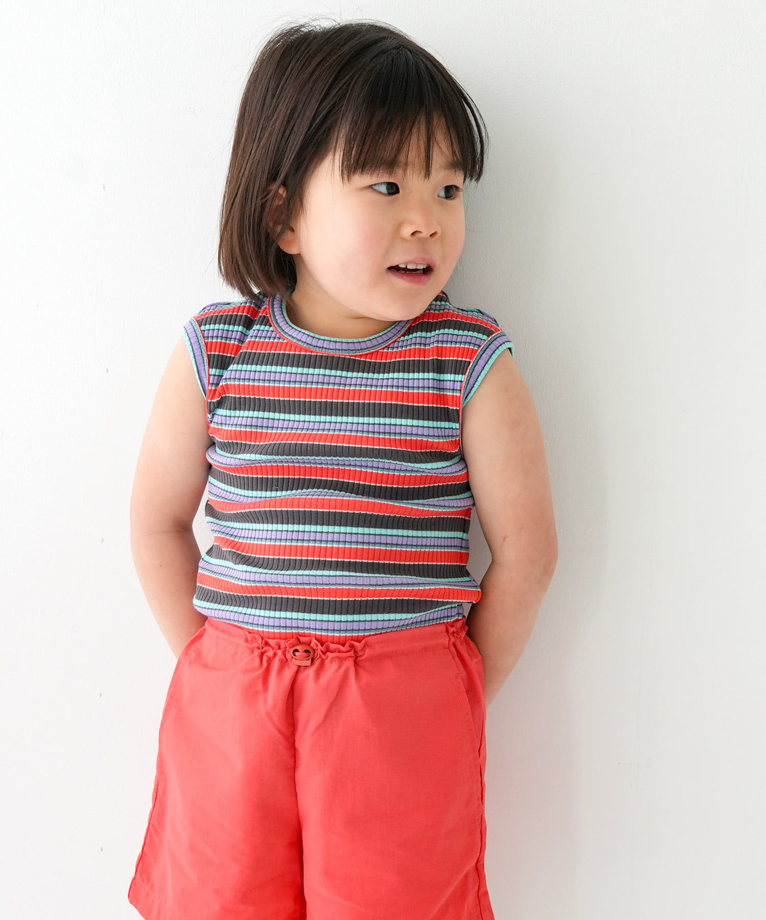 Pippi+Lotta　Multi stripe sleeveless(KIDS)