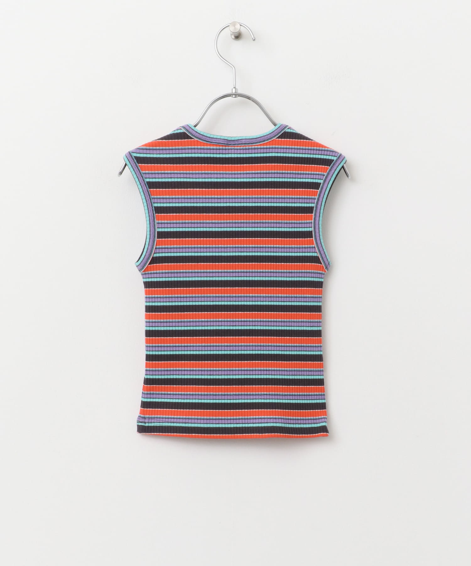 Pippi+Lotta　Multi stripe sleeveless(KIDS) Black M