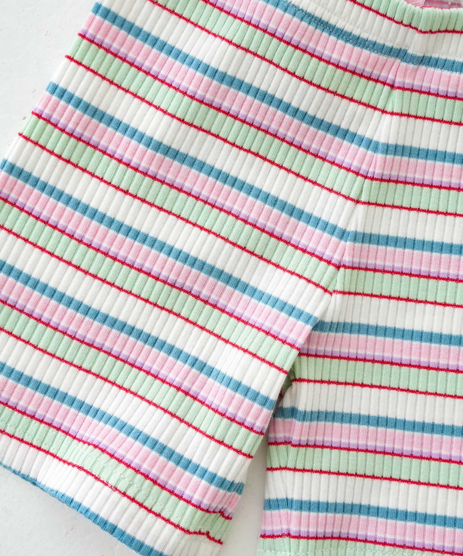 Pippi+Lotta　Multi stripe shorts(KIDS) Ivory L