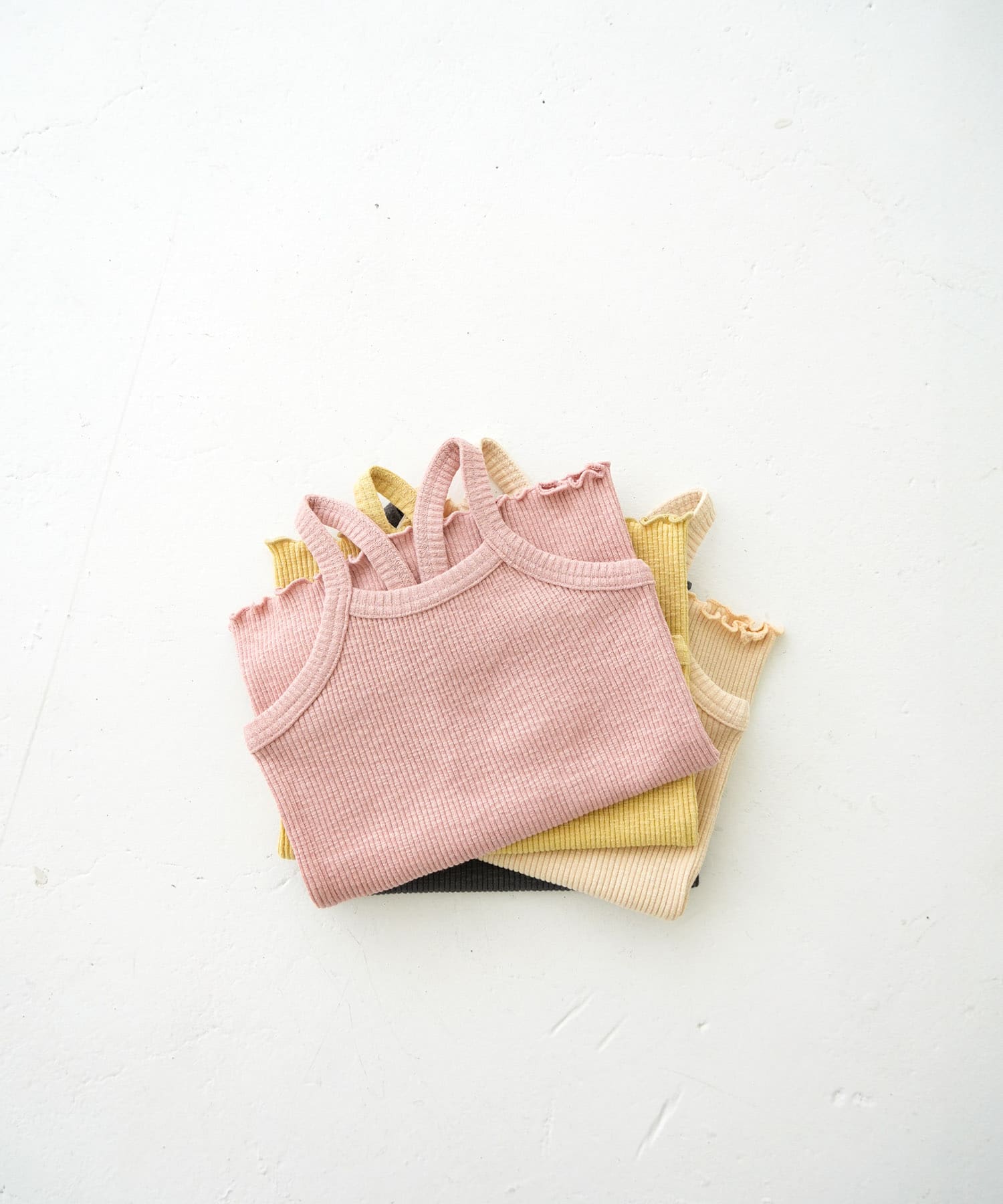 Pippi+Lotta　Ribbed camisole(KIDS) Charcoal M