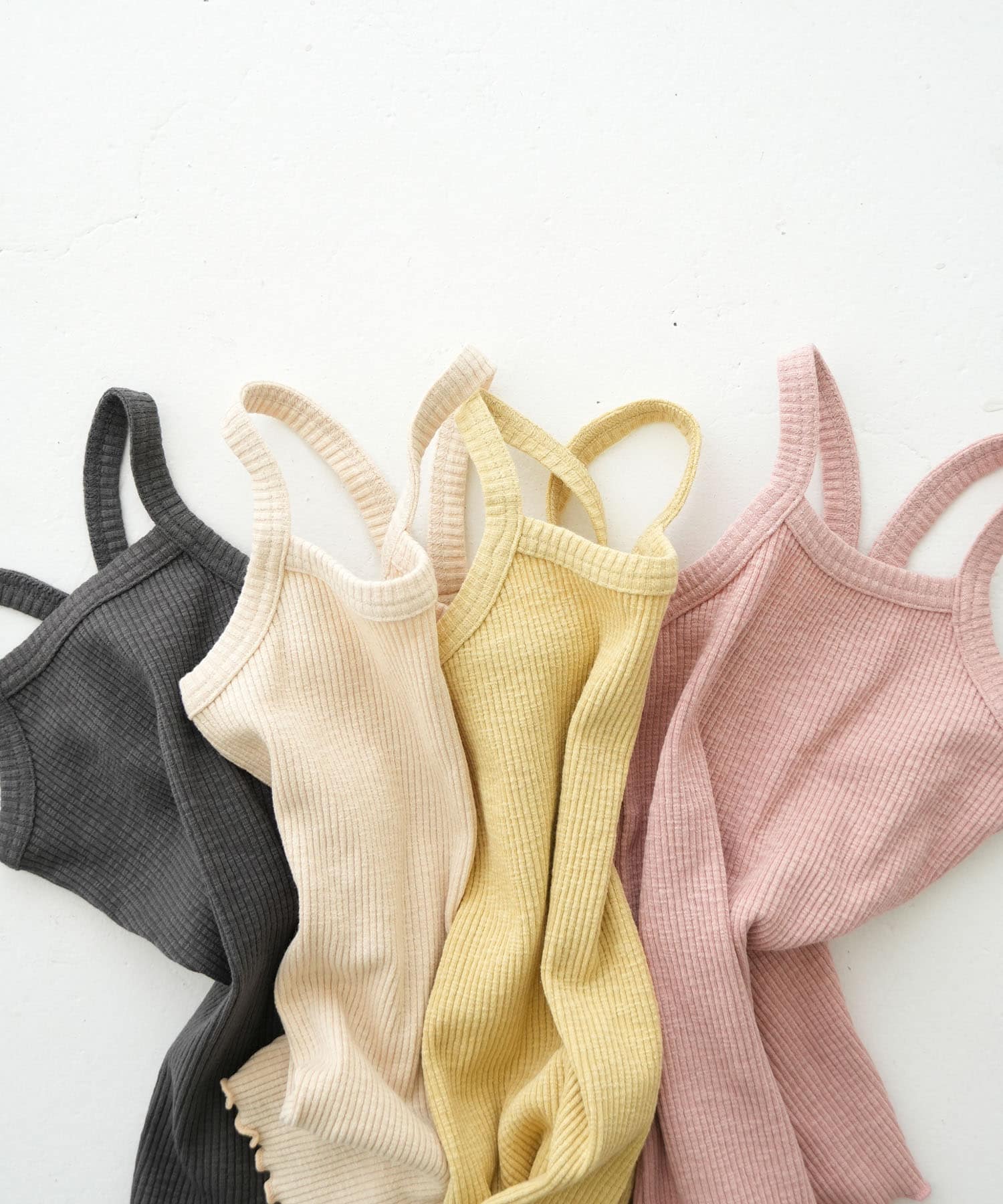 Pippi+Lotta　Ribbed camisole(KIDS) Charcoal M