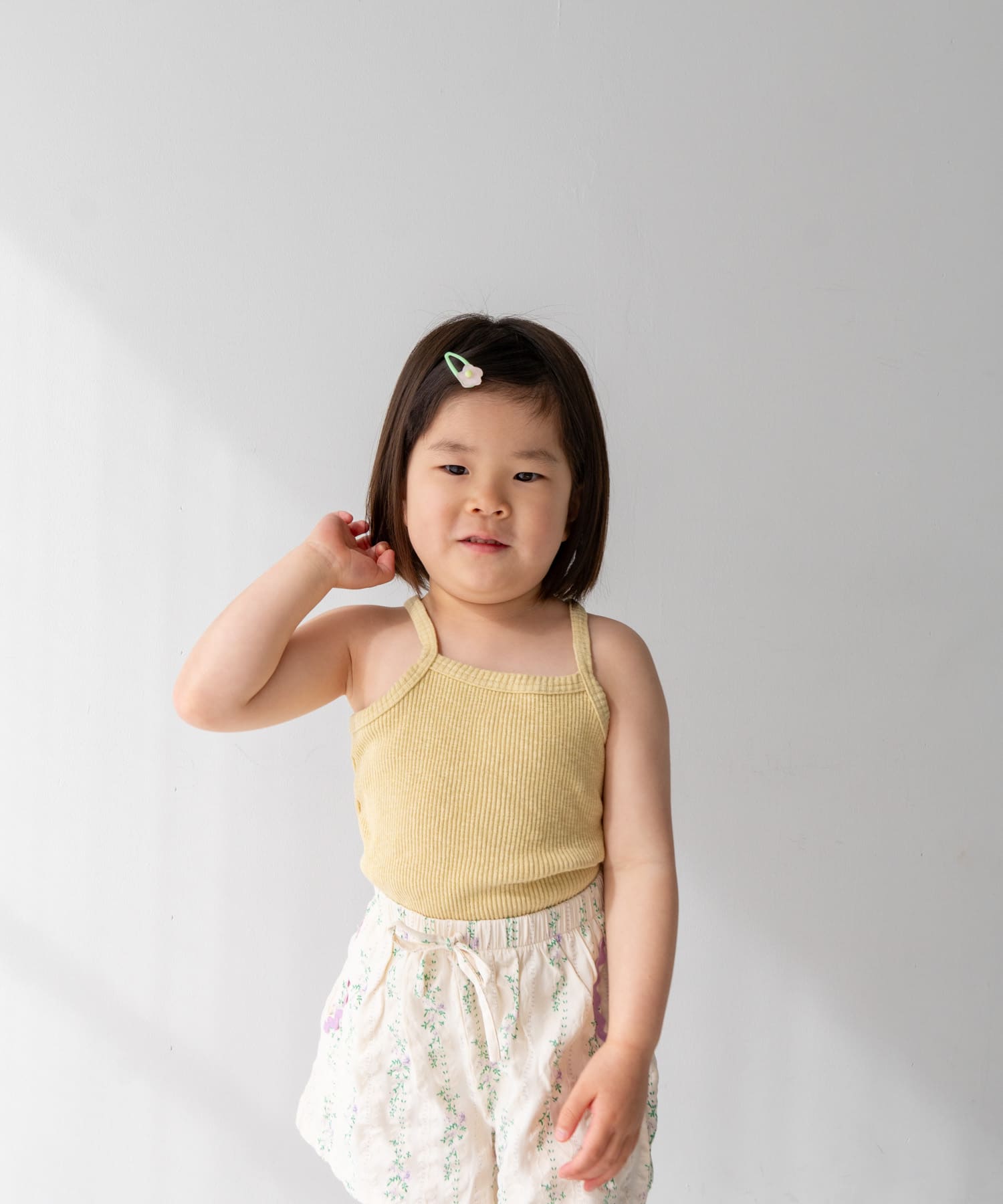Pippi+Lotta　Ribbed camisole(KIDS) Pistachio L