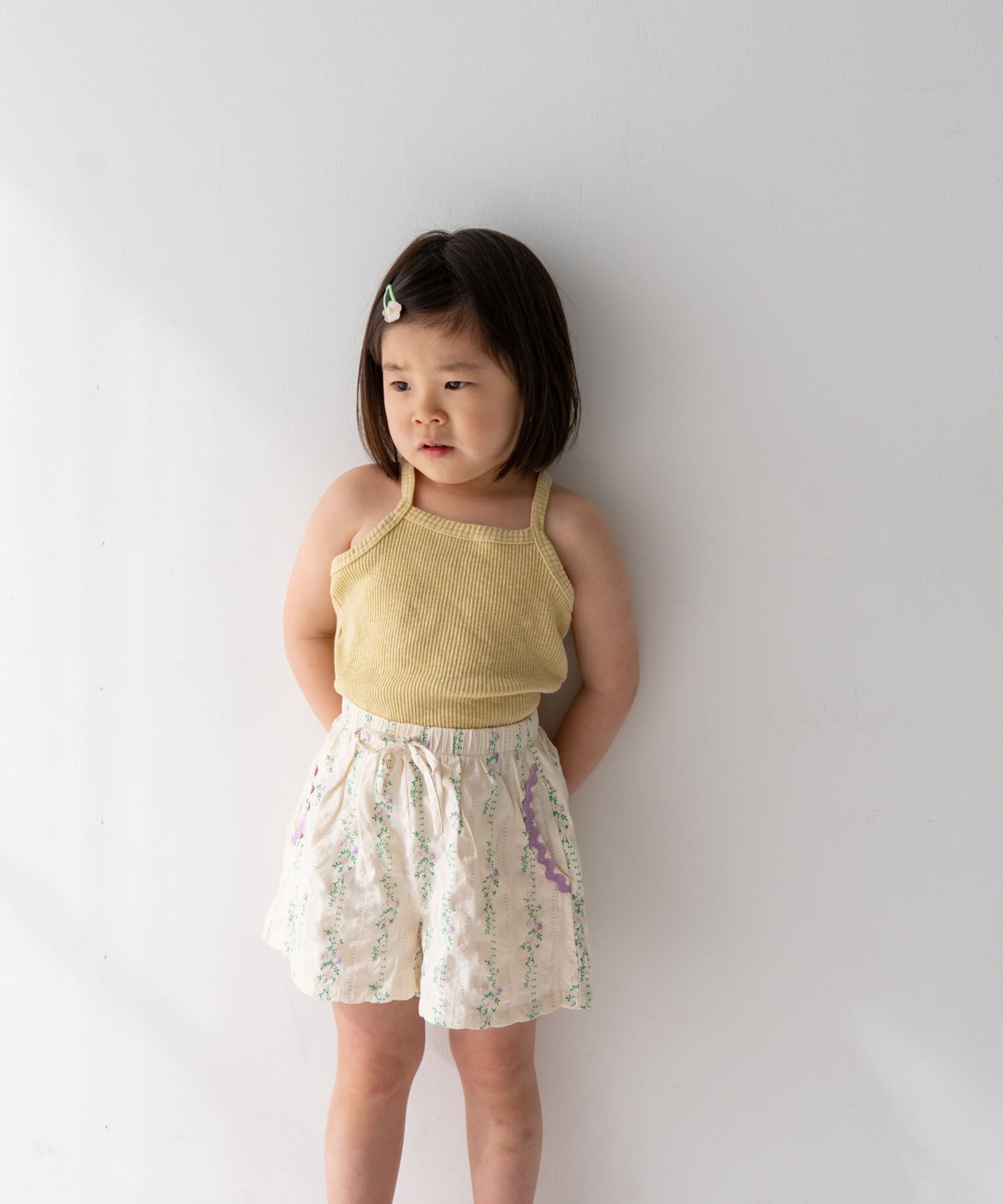Pippi+Lotta　Ribbed camisole(KIDS) Pistachio L