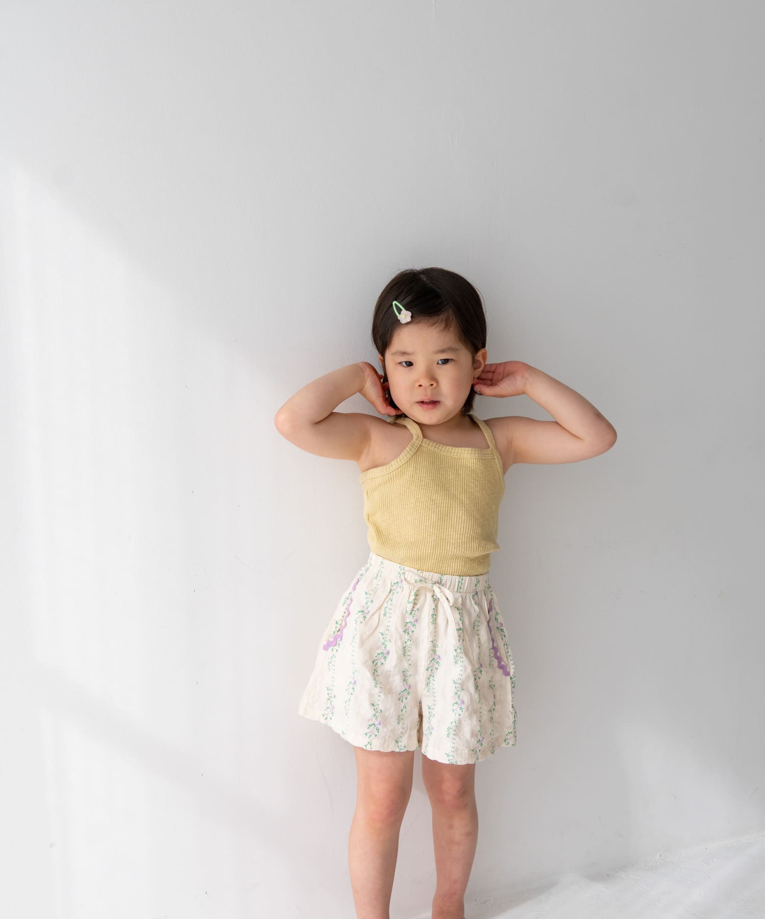 Pippi+Lotta　Ribbed camisole(KIDS) Pistachio L