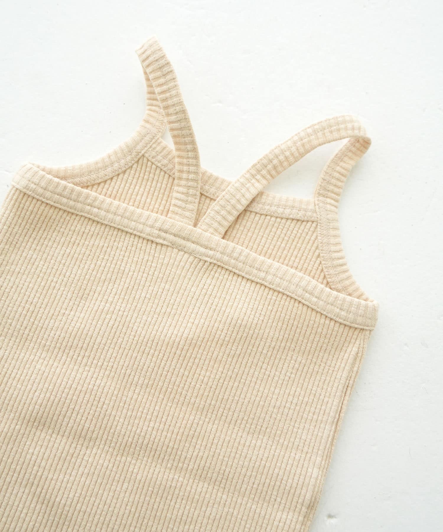 Pippi+Lotta　Ribbed camisole(KIDS) Natural XXL