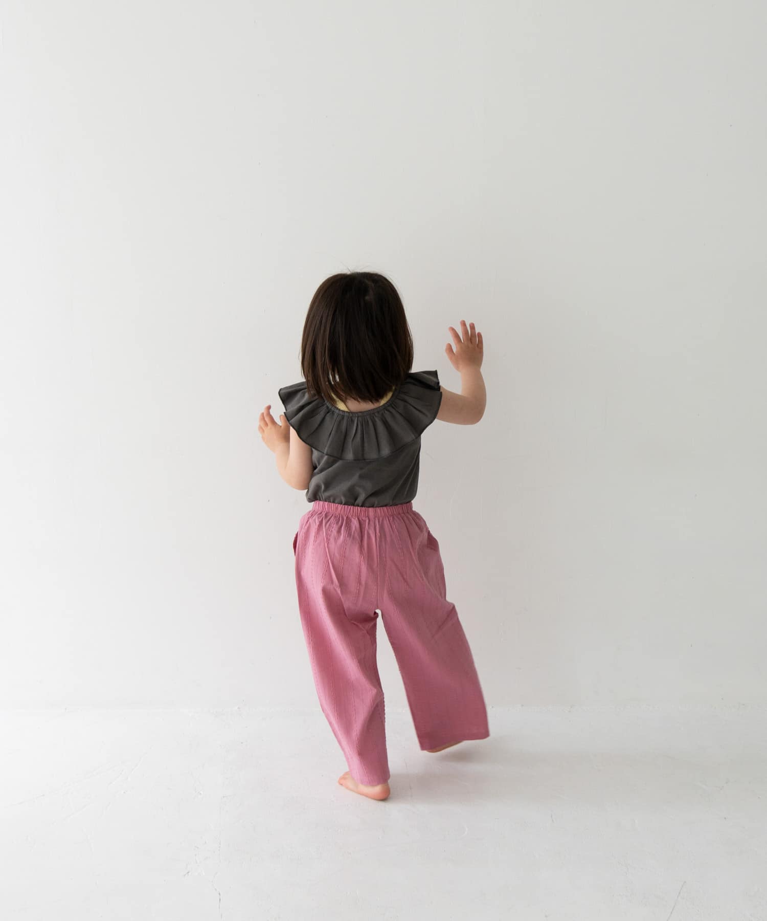 Pippi+Lotta　Raffle top(KIDS) Charcoal L