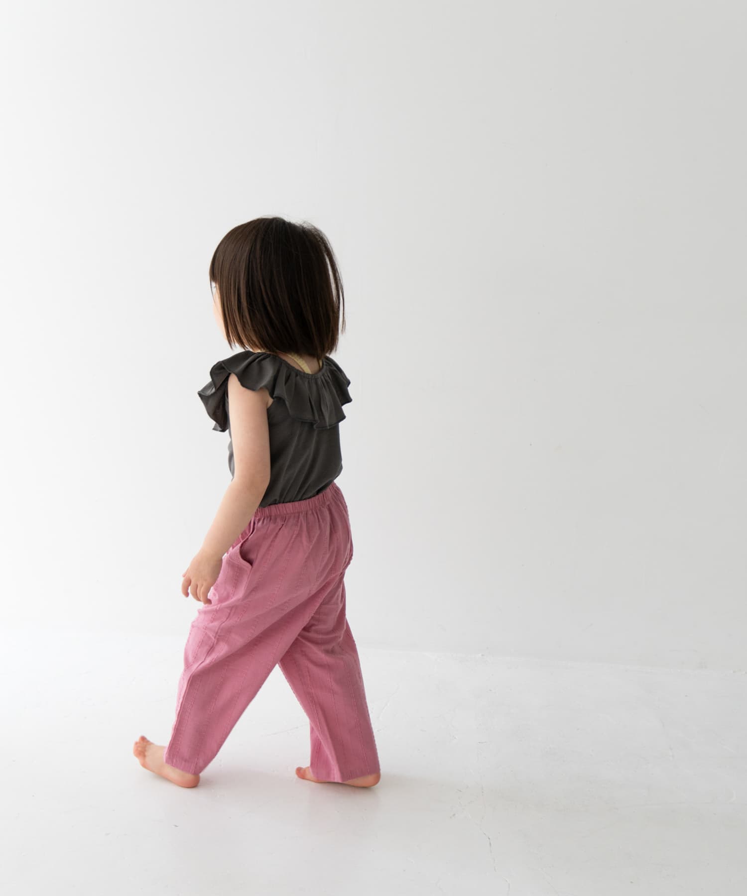 Pippi+Lotta　Raffle top(KIDS) Charcoal L