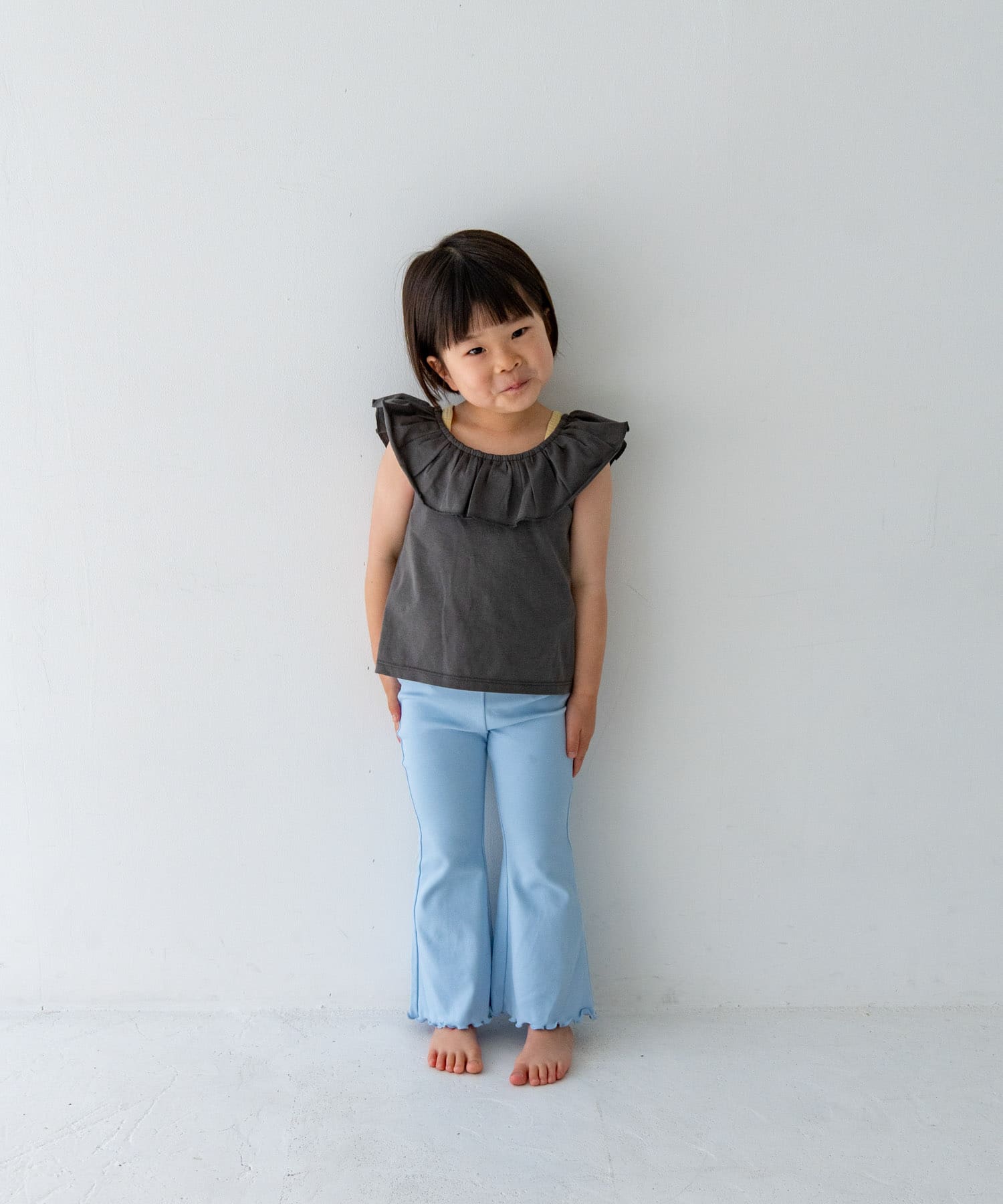 Pippi+Lotta　Raffle top(KIDS) Charcoal XL