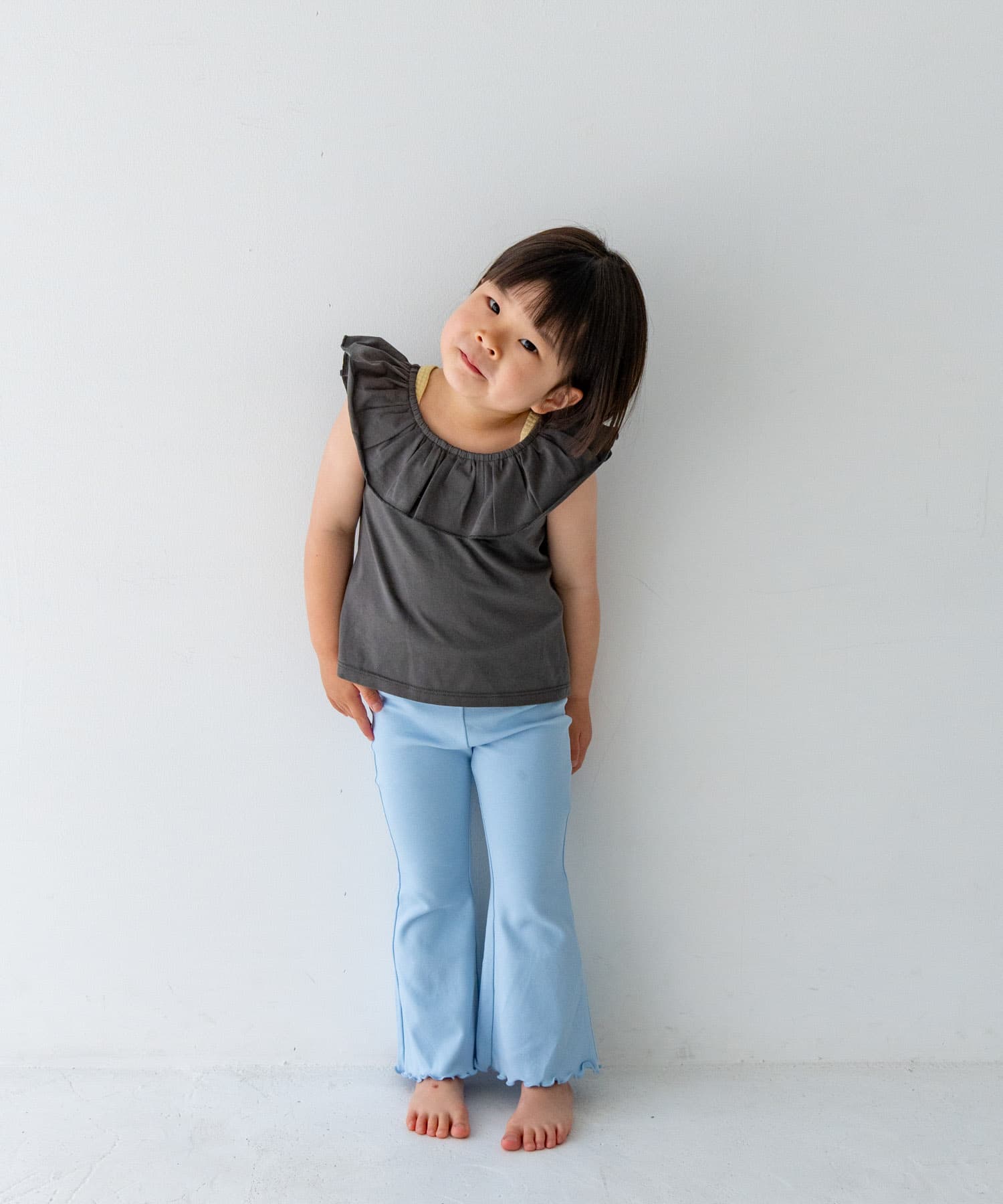 Pippi+Lotta　Raffle top(KIDS) Charcoal XL