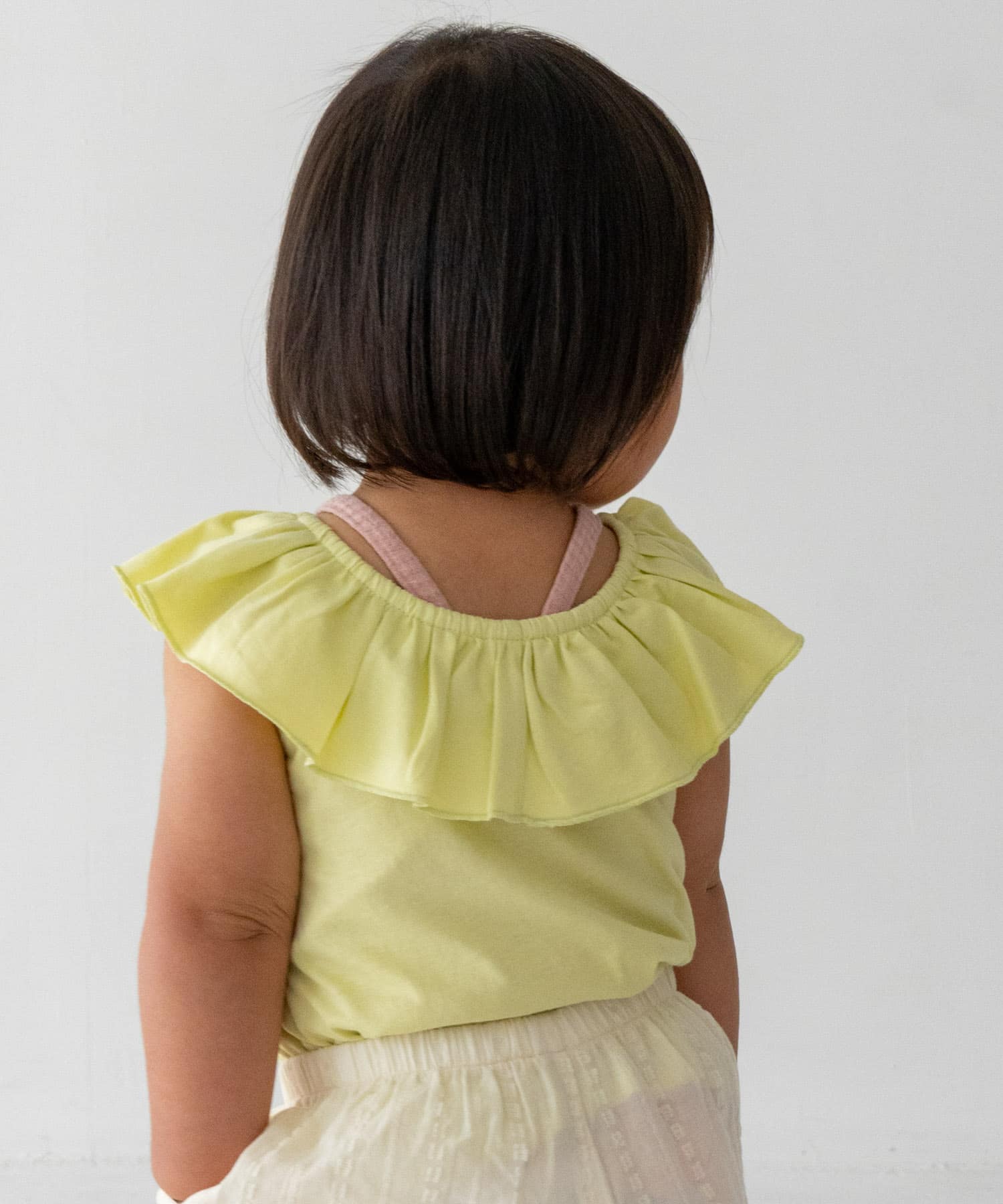Pippi+Lotta　Raffle top(KIDS) Lime M
