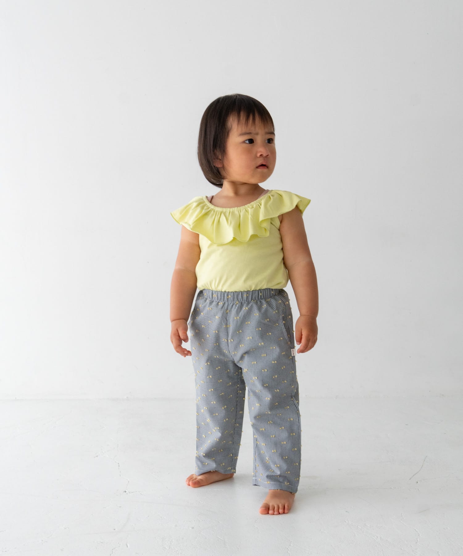 Pippi+Lotta　Raffle top(KIDS) Lime L