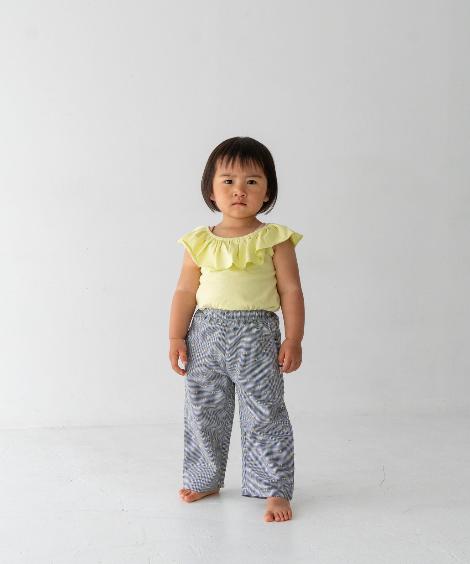 Pippi+Lotta　Raffle top(KIDS) Lime L