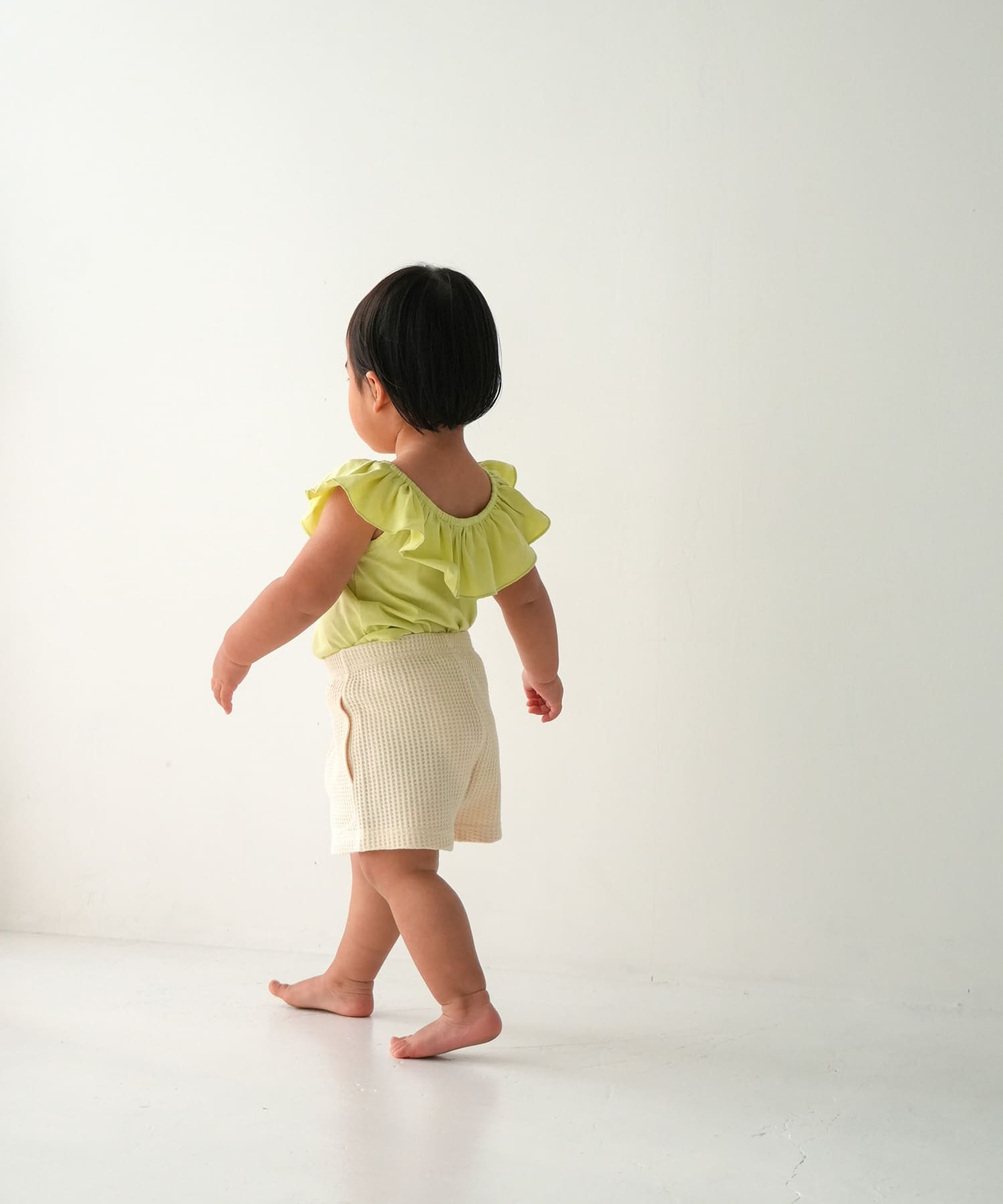 Pippi+Lotta　Raffle top(KIDS) Lime L