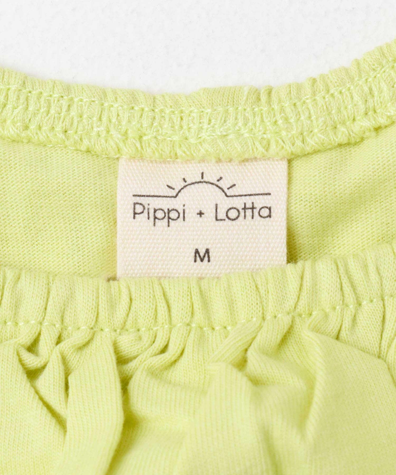 Pippi+Lotta　Raffle top(KIDS) Lime M