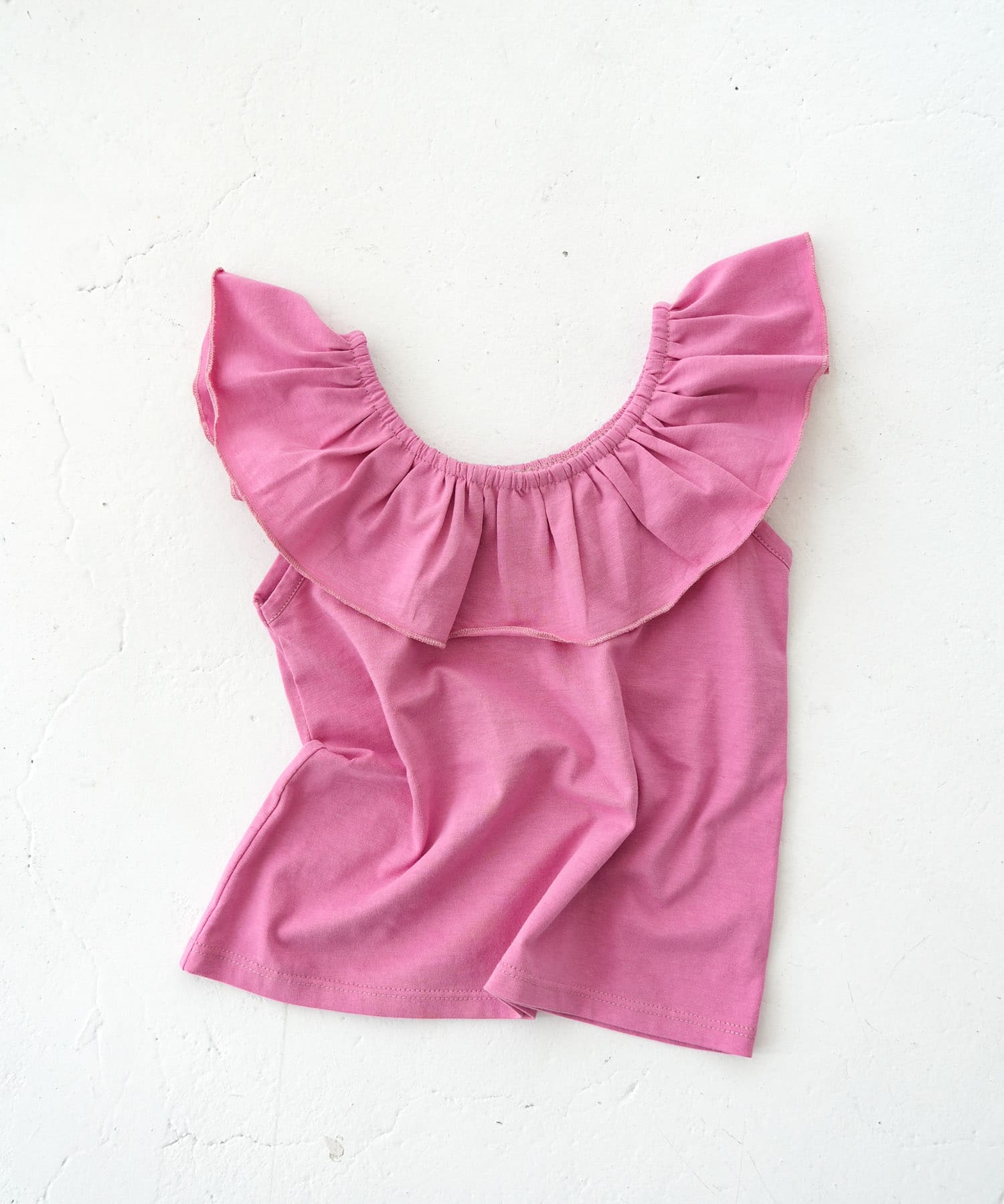Pippi+Lotta　Raffle top(KIDS) Raspberry M