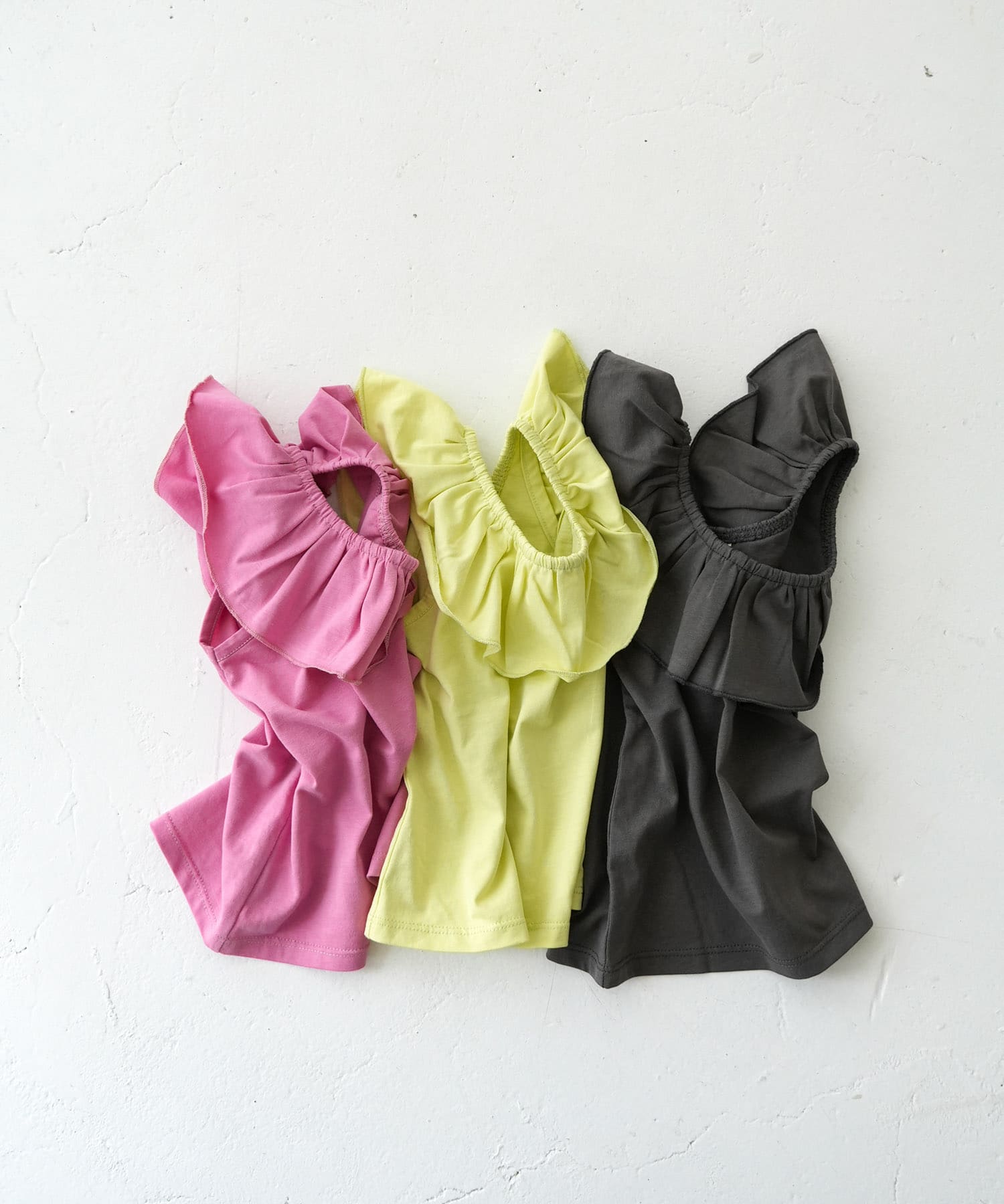 Pippi+Lotta　Raffle top(KIDS) Raspberry L
