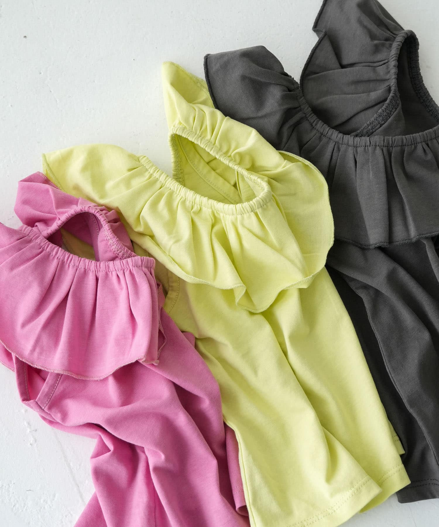Pippi+Lotta　Raffle top(KIDS) Raspberry L