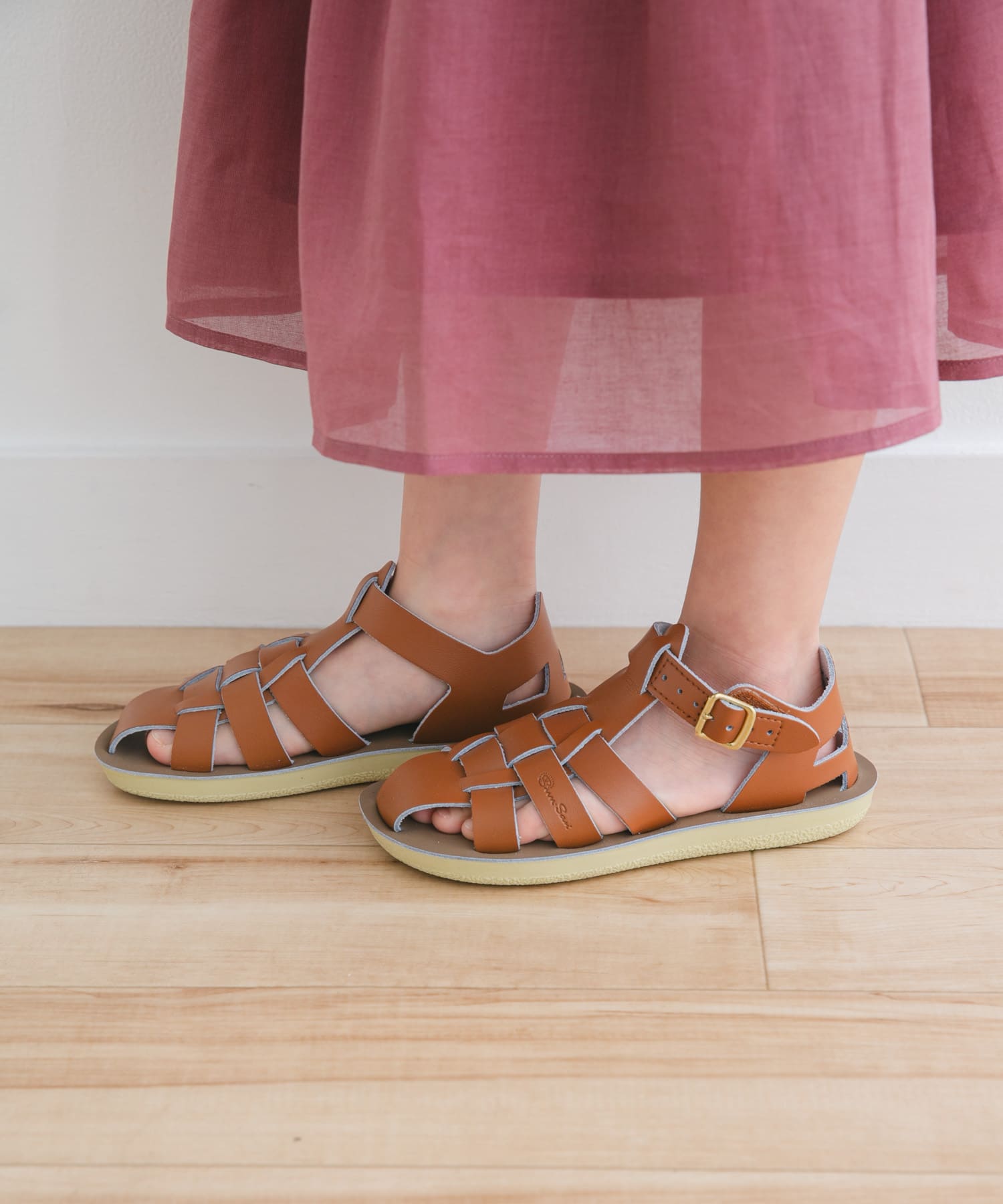 Salt Water Sandals　SS Shark(KIDS) Tan 16