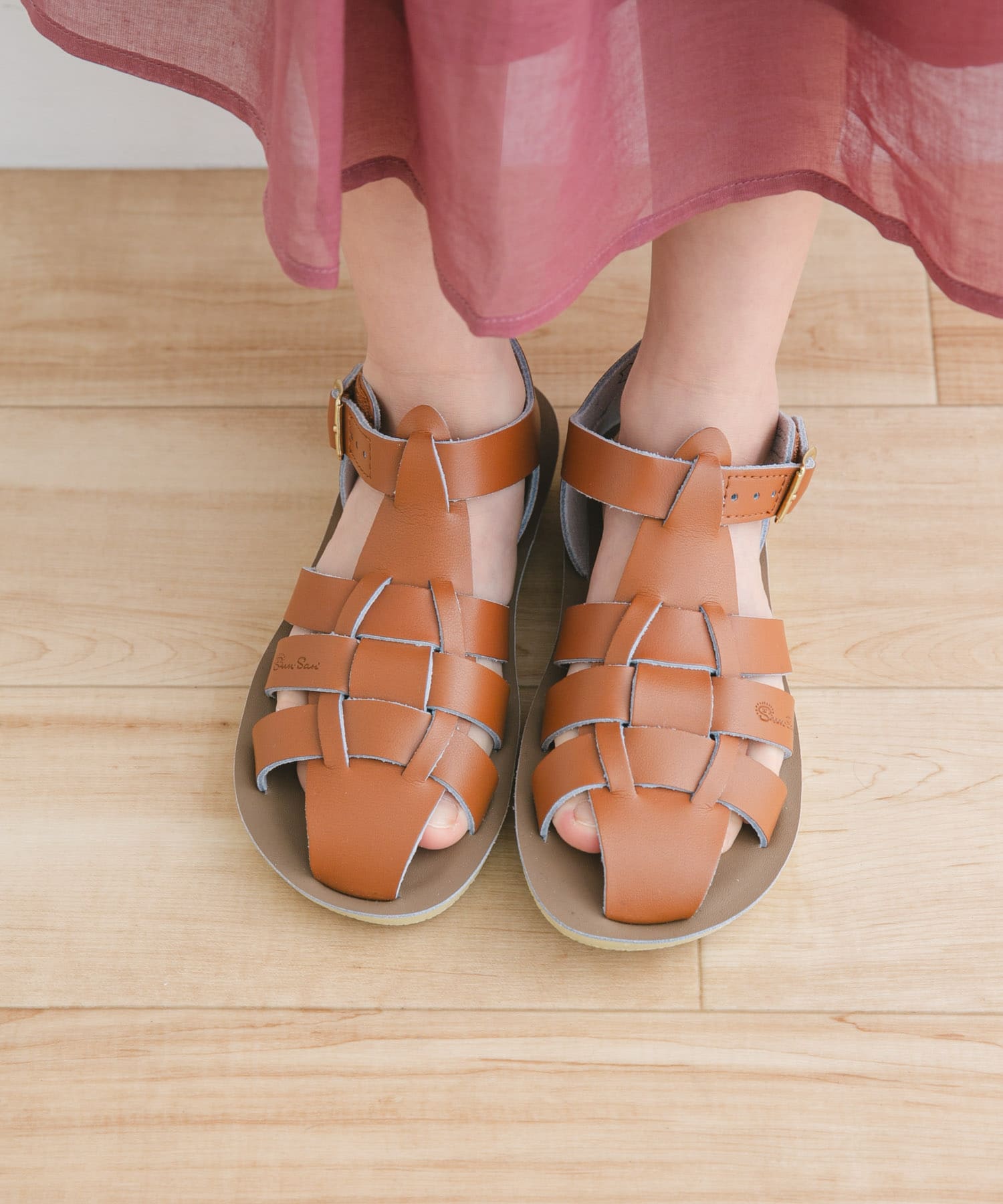 Salt Water Sandals　SS Shark(KIDS) Tan 16