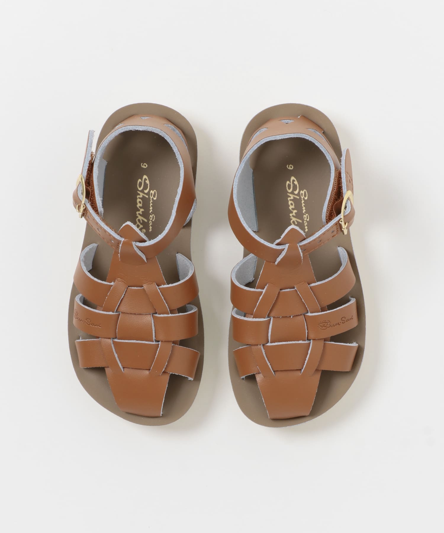 Salt Water Sandals　SS Shark(KIDS) Tan 16