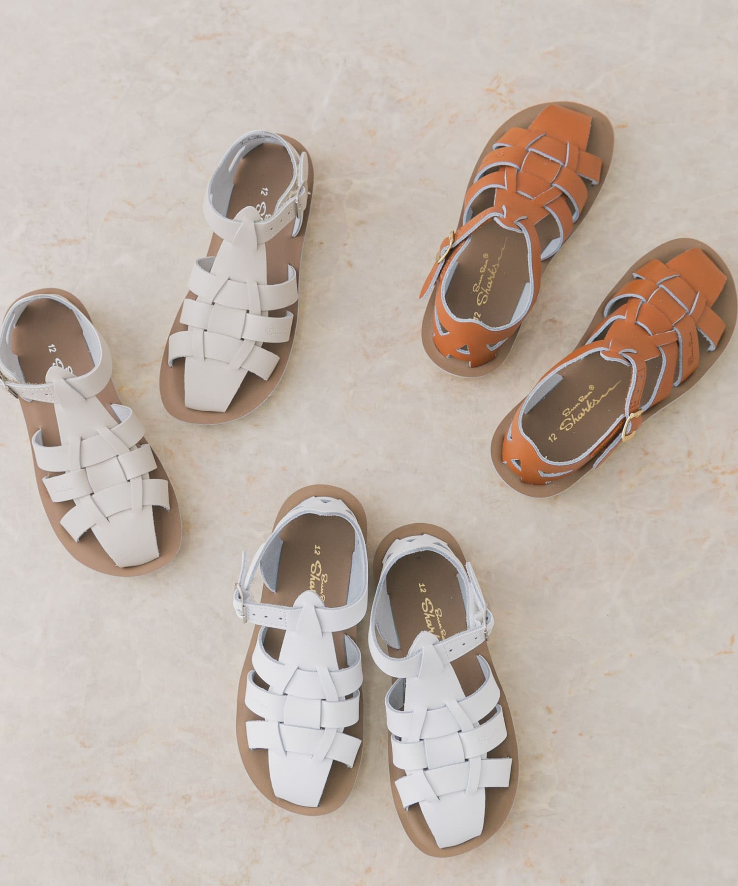 Salt Water Sandals　SS Shark(KIDS) White 16
