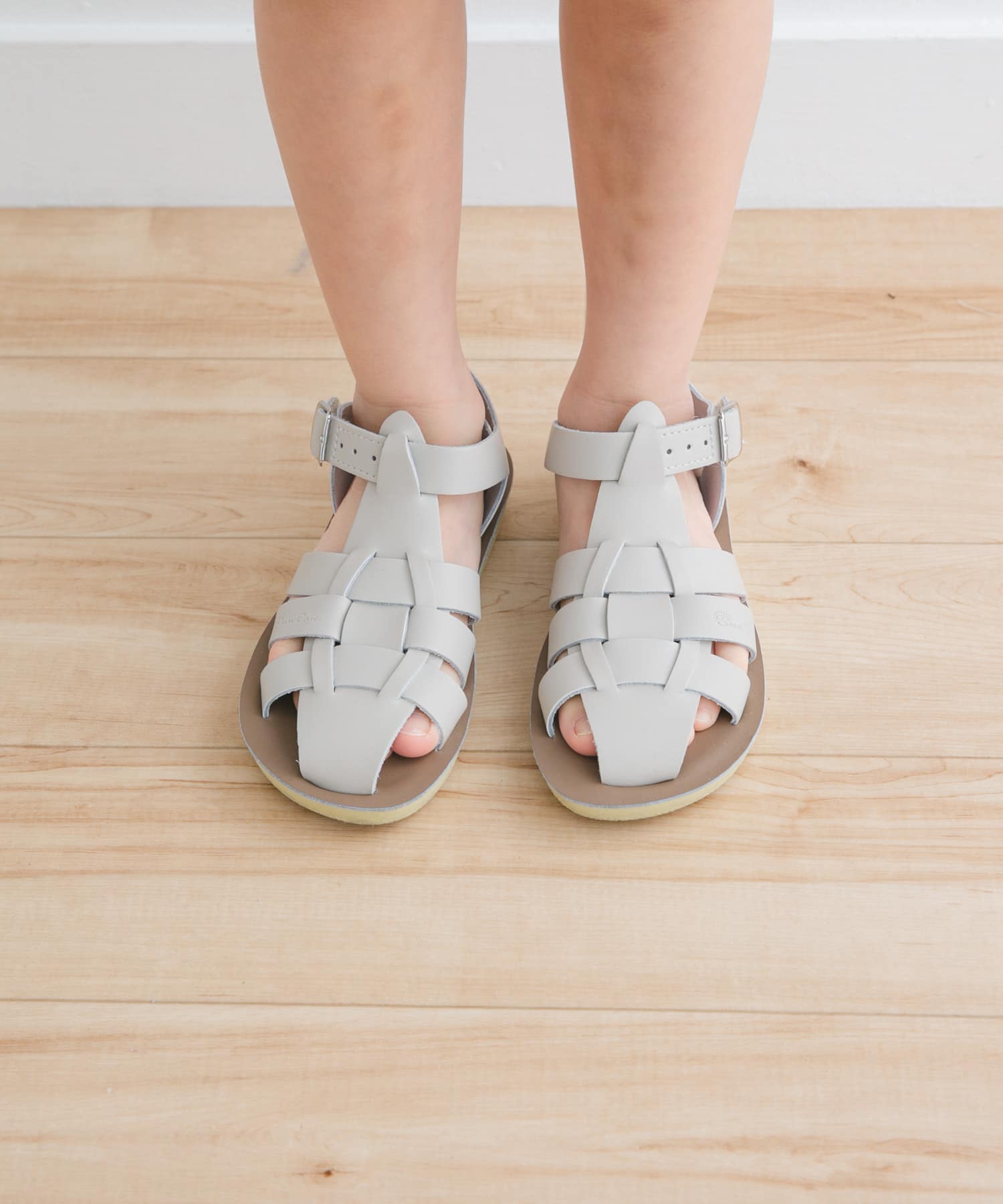 Salt Water Sandals　SS Shark(KIDS) Stone 16