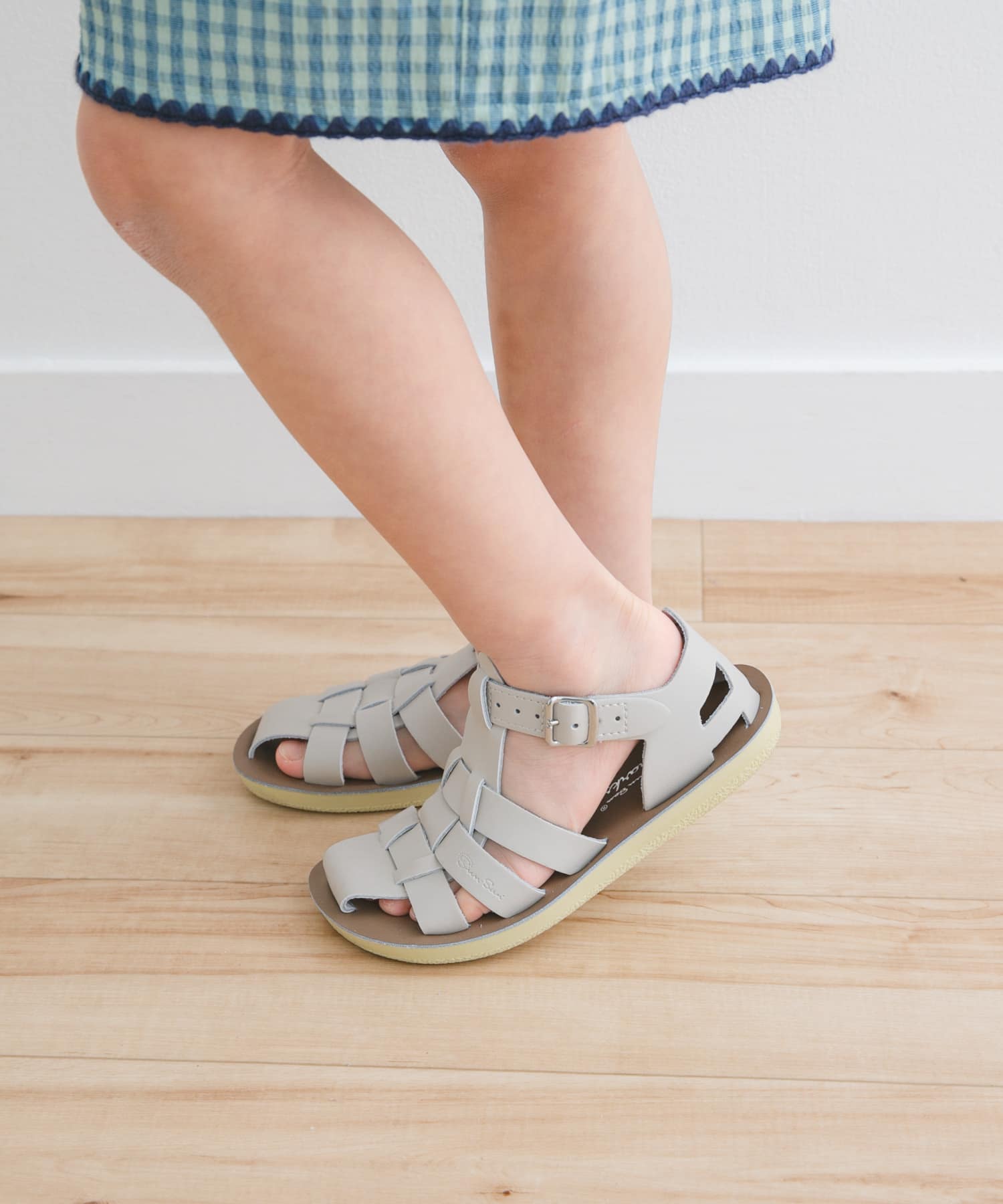 Salt Water Sandals　SS Shark(KIDS) Stone 16