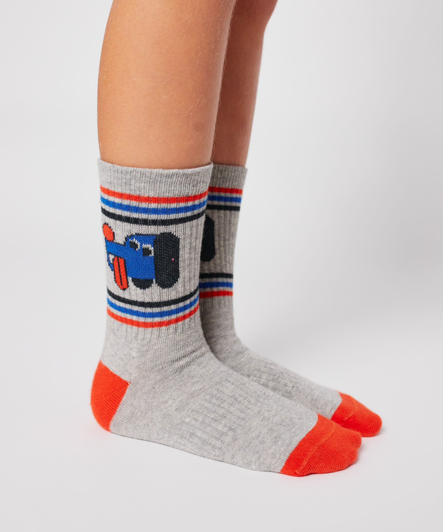 BOBO CHOSES　Doggy Mate short socks(KIDS) GRAY 17-19