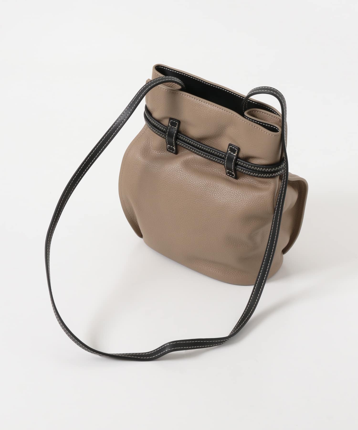 the dilettante　DRAWING POCHETTE Beige/Blac one