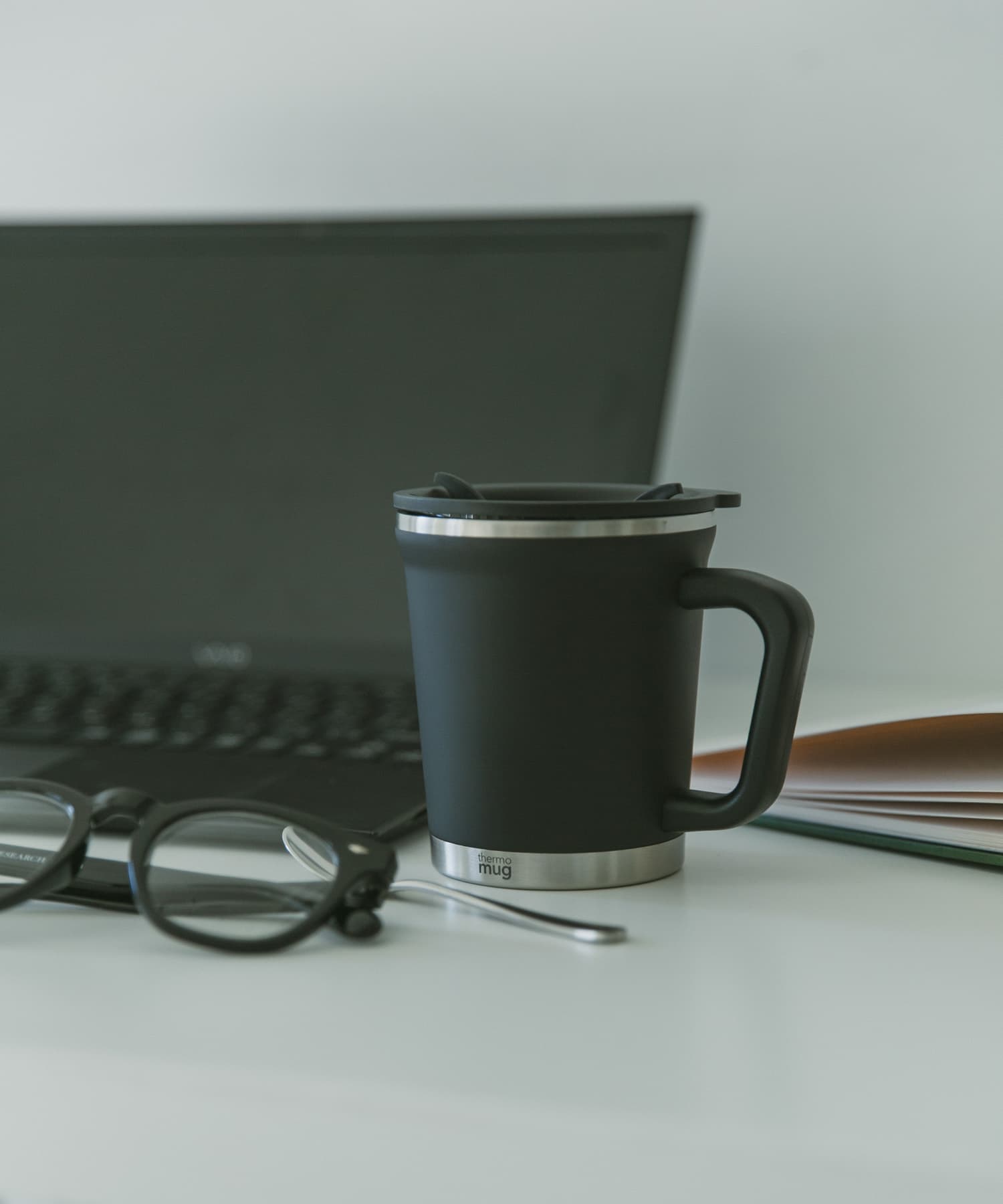 thermo mug　DOUBLE MUG BLACK -