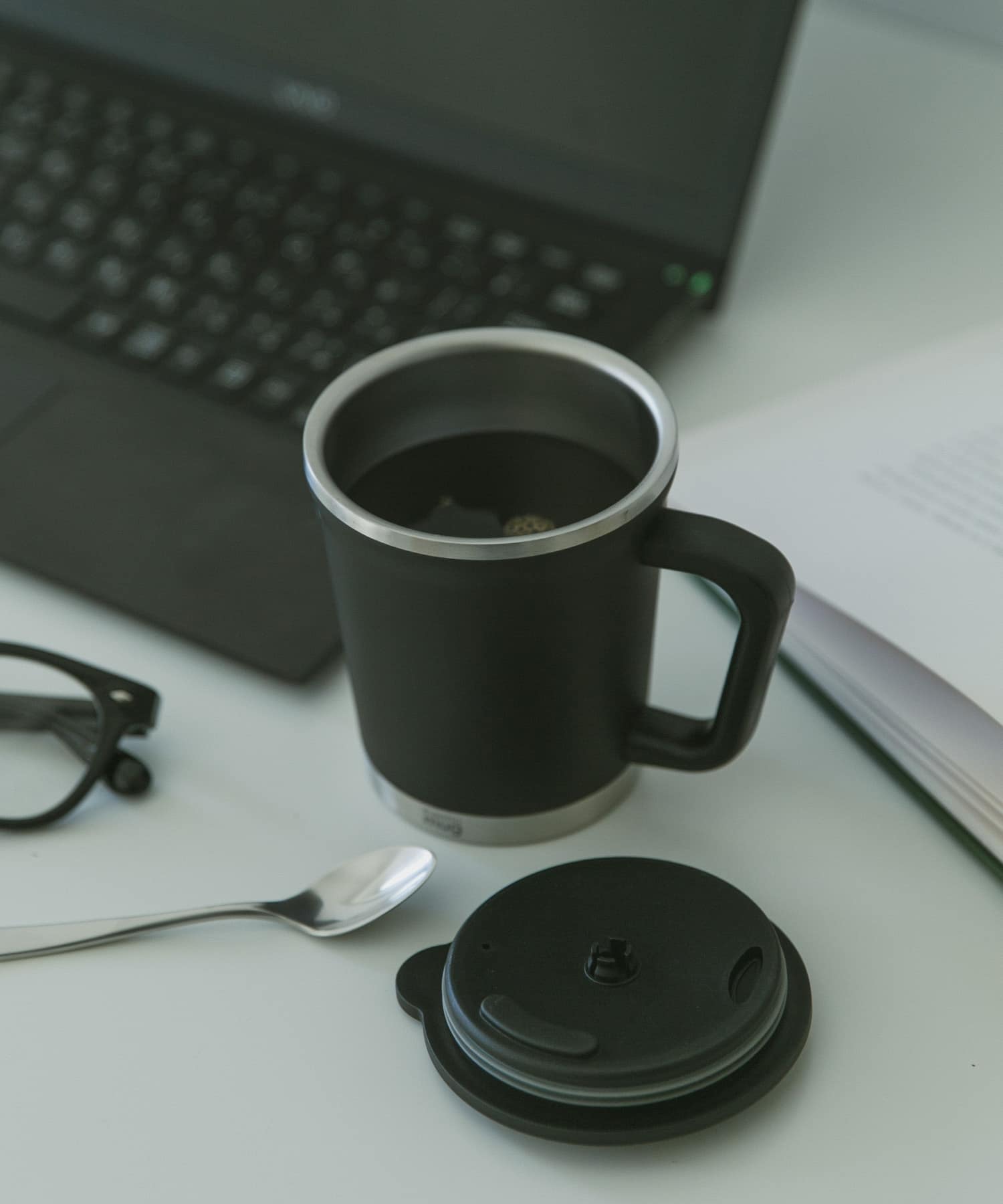 thermo mug　DOUBLE MUG BLACK -