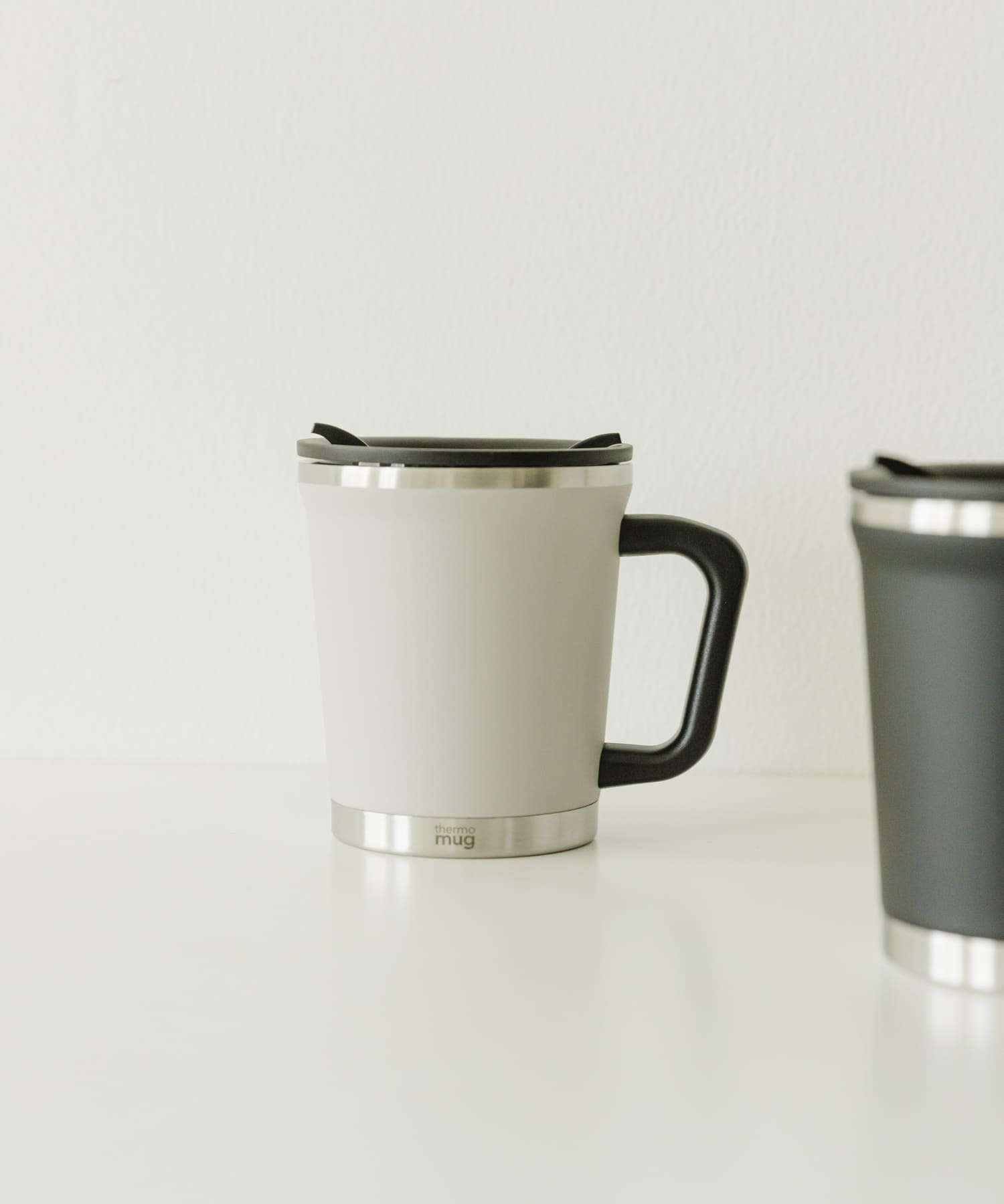 thermo mug　DOUBLE MUG LIGHT GRAY -