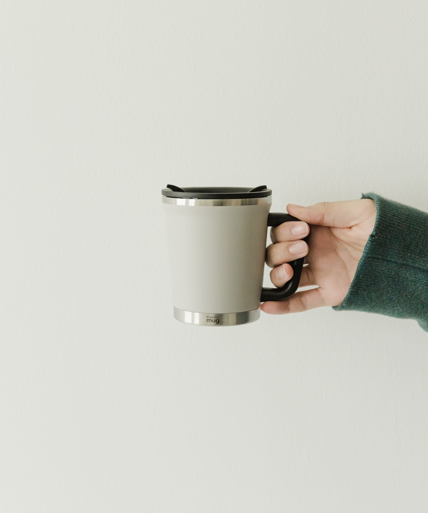 thermo mug　DOUBLE MUG LIGHT GRAY -