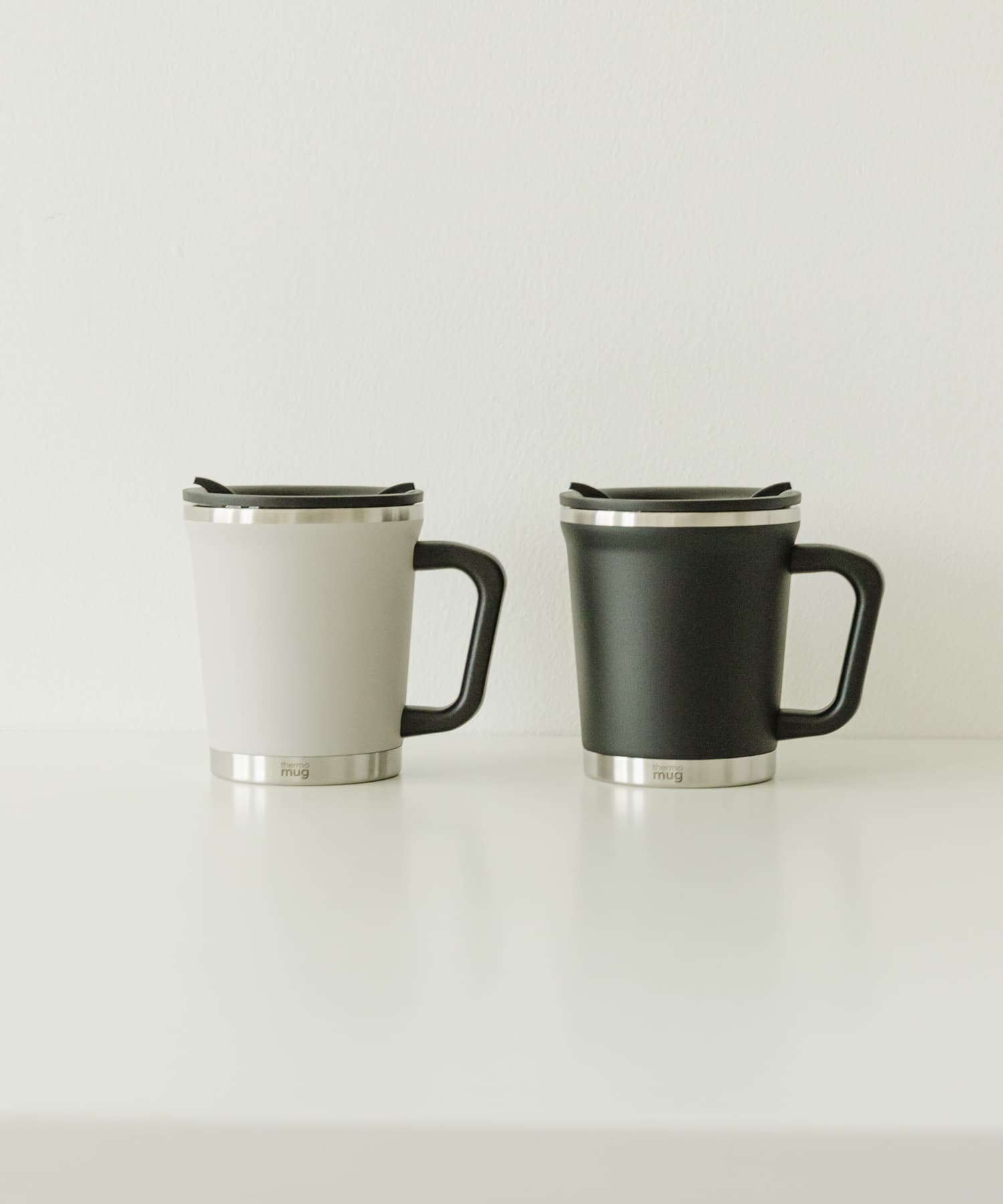 thermo mug　DOUBLE MUG LIGHT GRAY -