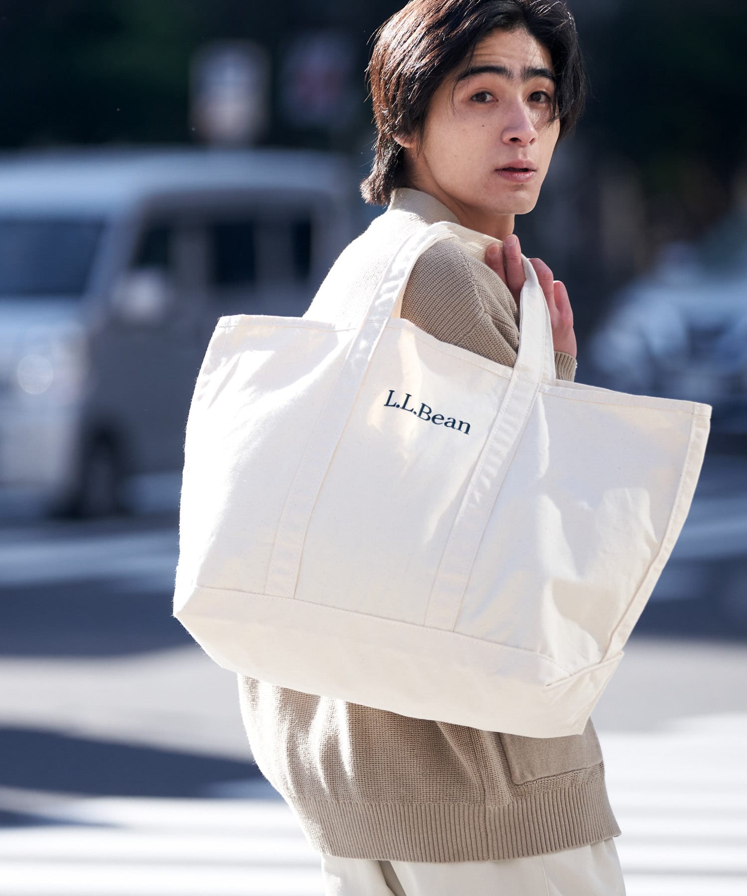 『別注』L.L.Bean×DOORS　グローサリー・トート Natural one