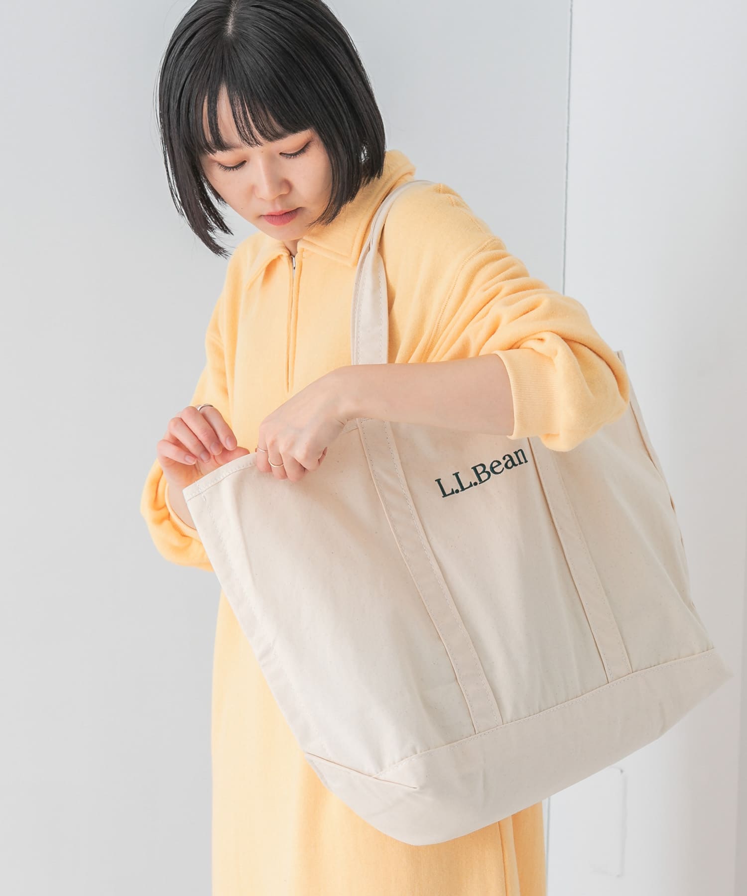 『別注』L.L.Bean×DOORS　グローサリー・トート Natural one