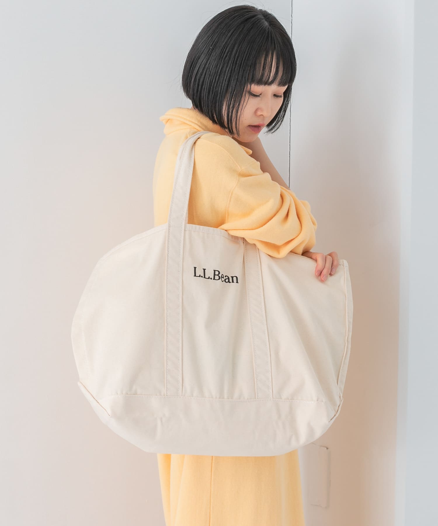 『別注』L.L.Bean×DOORS　グローサリー・トート Natural one