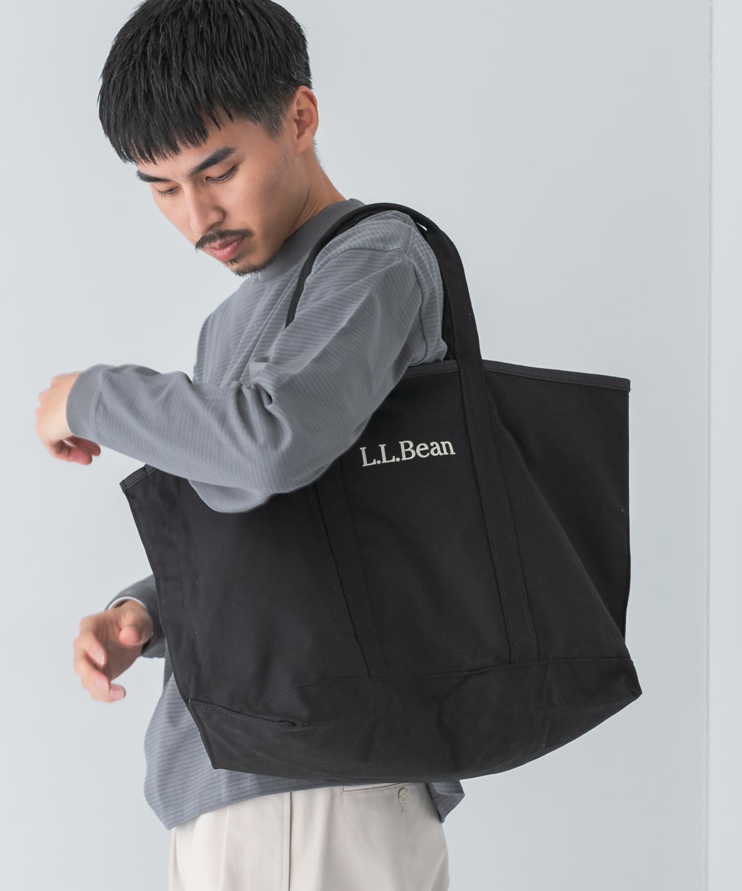 『別注』L.L.Bean×DOORS　グローサリー・トート Black one