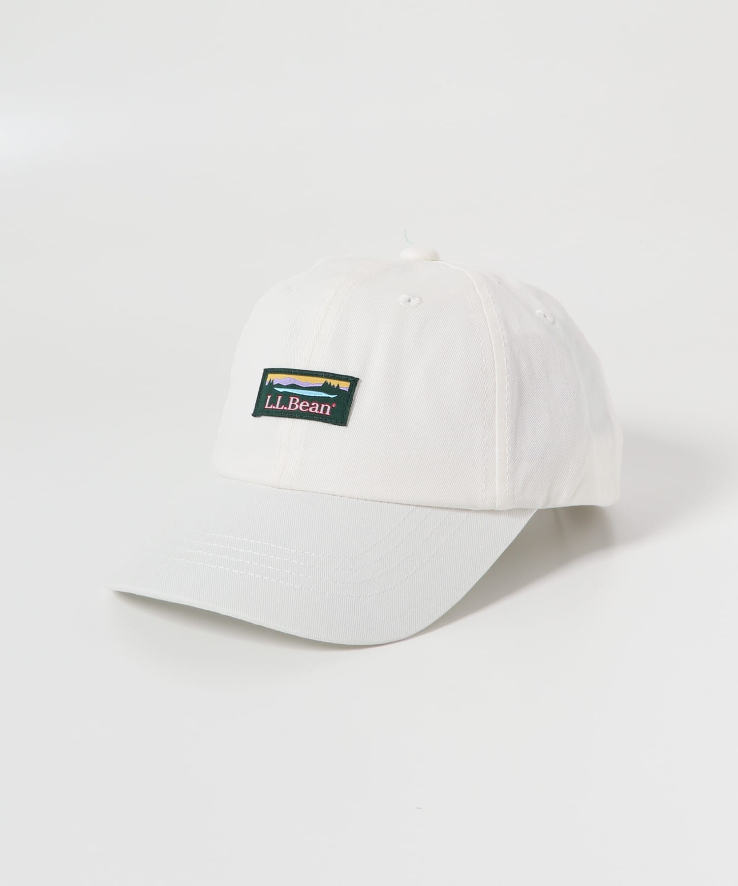 L.L.Bean　Katahdin Logo Cotton Cap White one