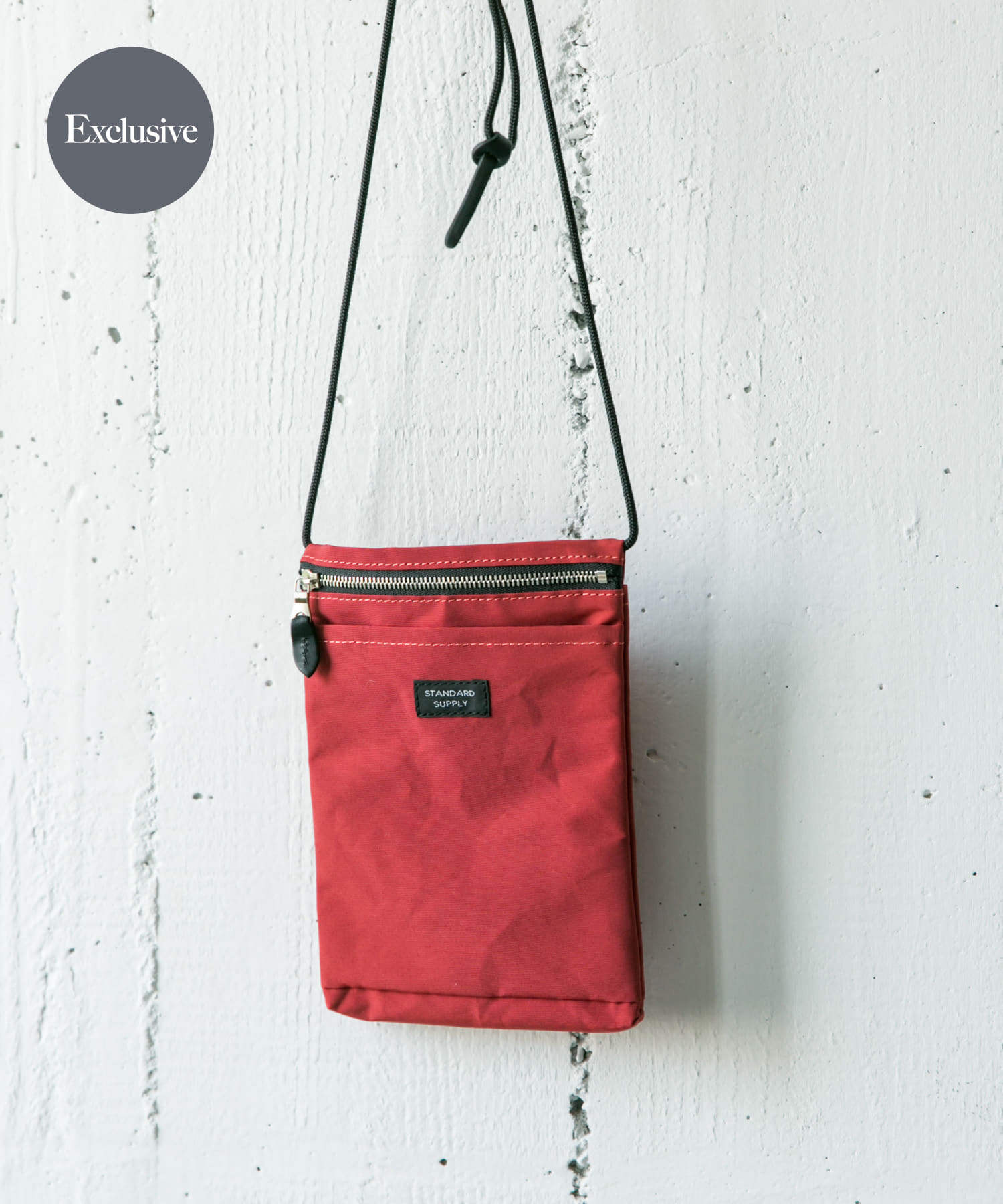 『別注』STANDARD SUPPLY×DOORS　SLING PURSE M/L RED one